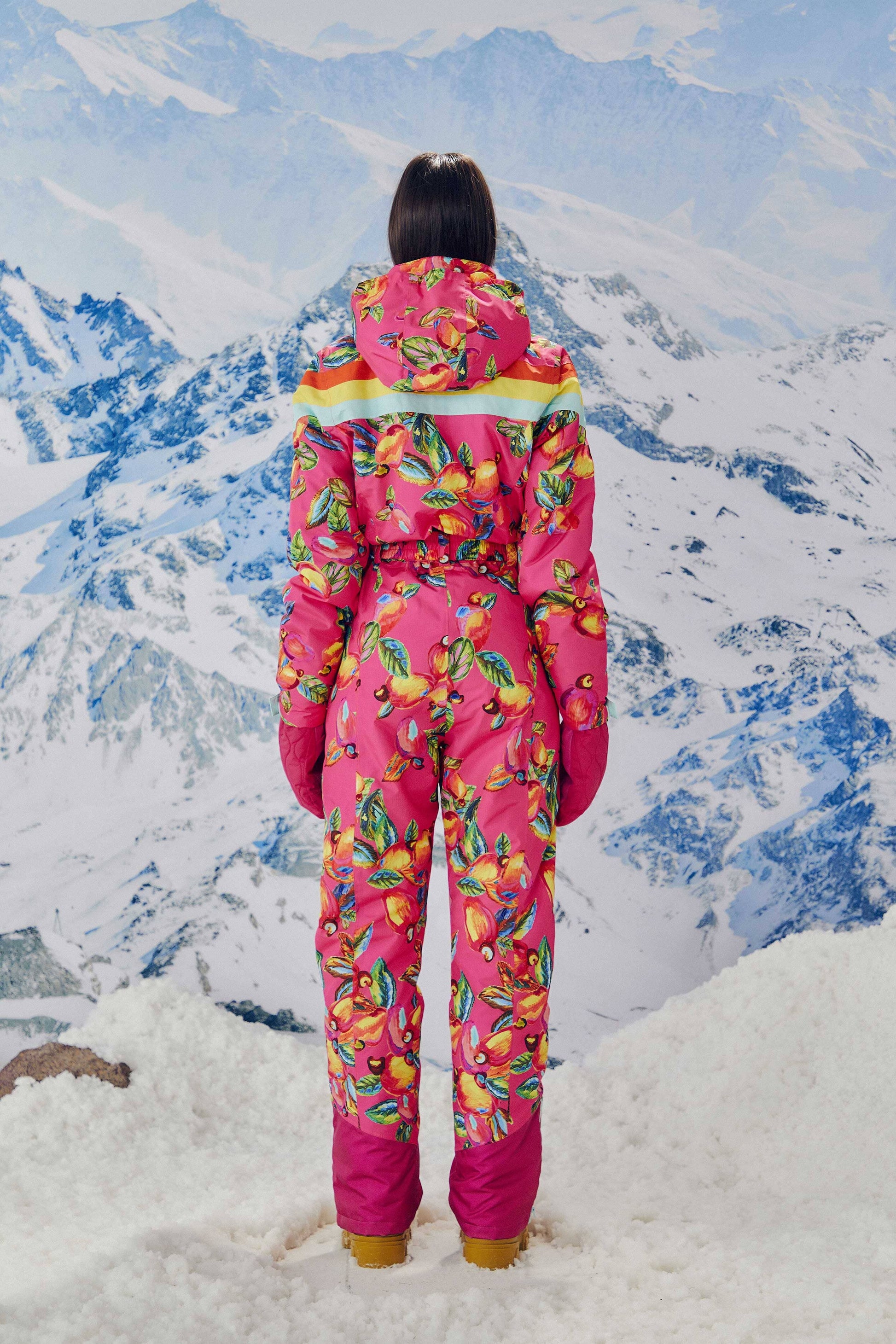 Farm Rio Pink Cashew Ski Jumpsuit