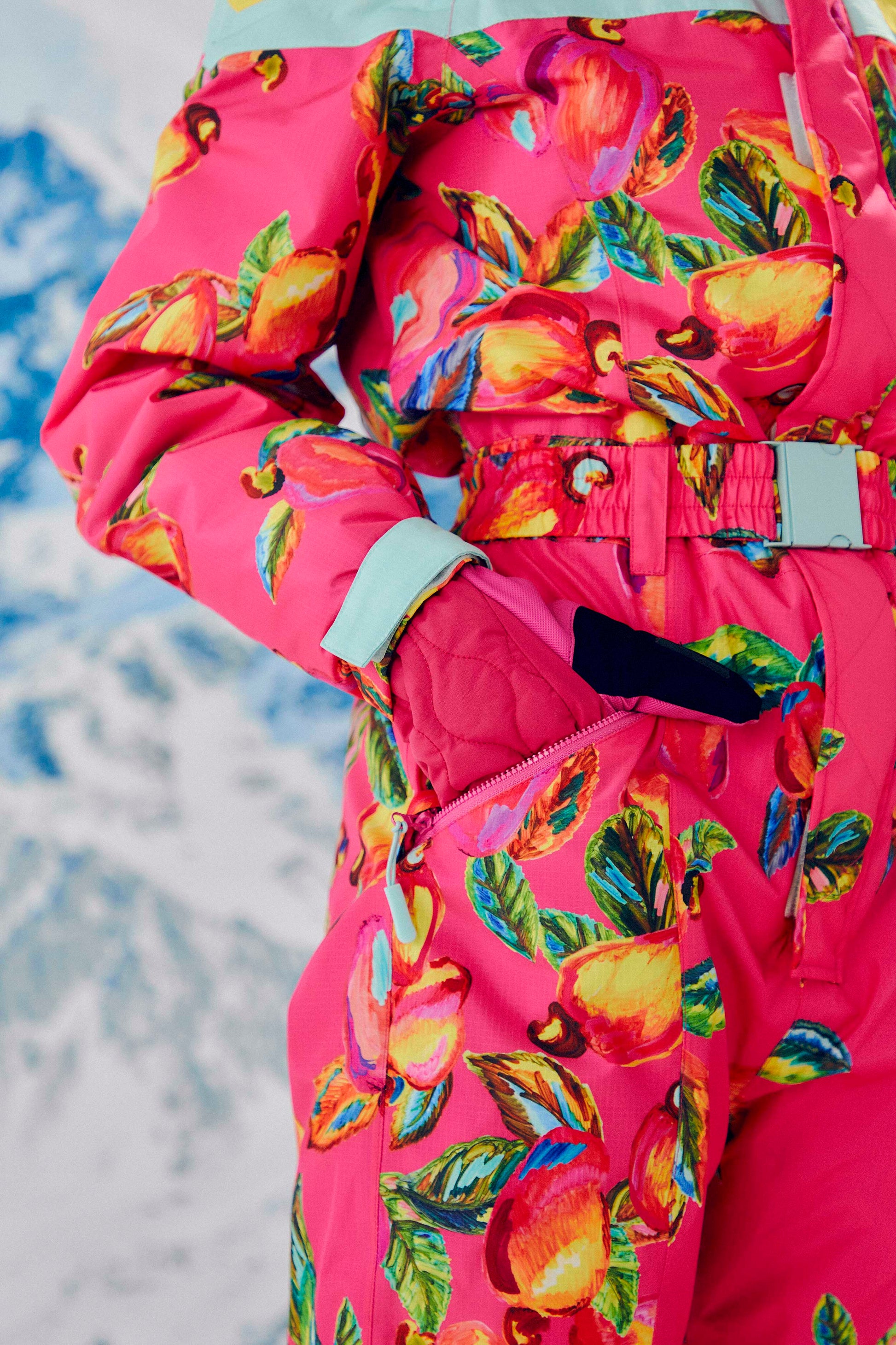 Farm Rio Pink Cashew Ski Jumpsuit