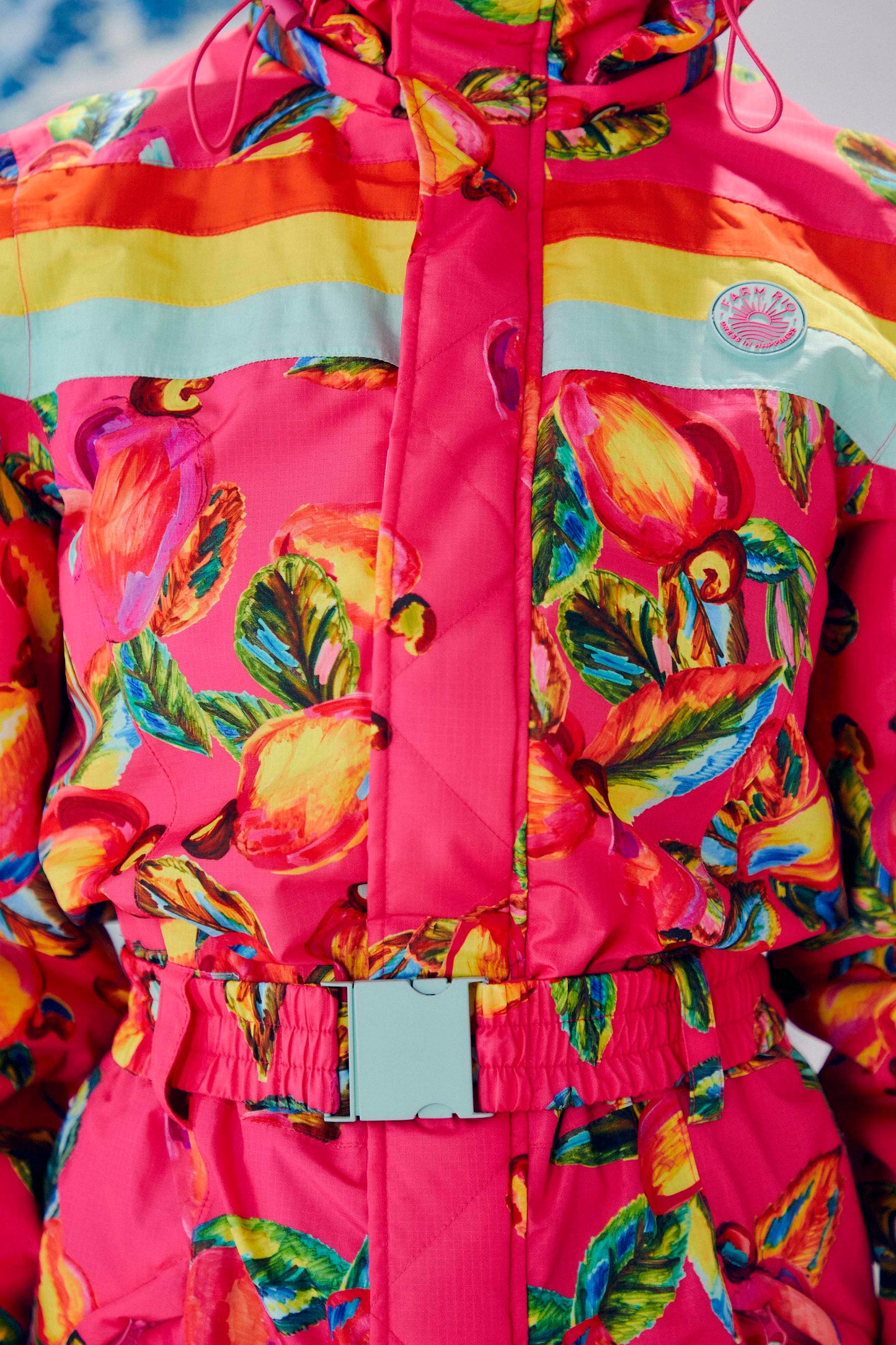 Farm Rio Pink Cashew Ski Jumpsuit