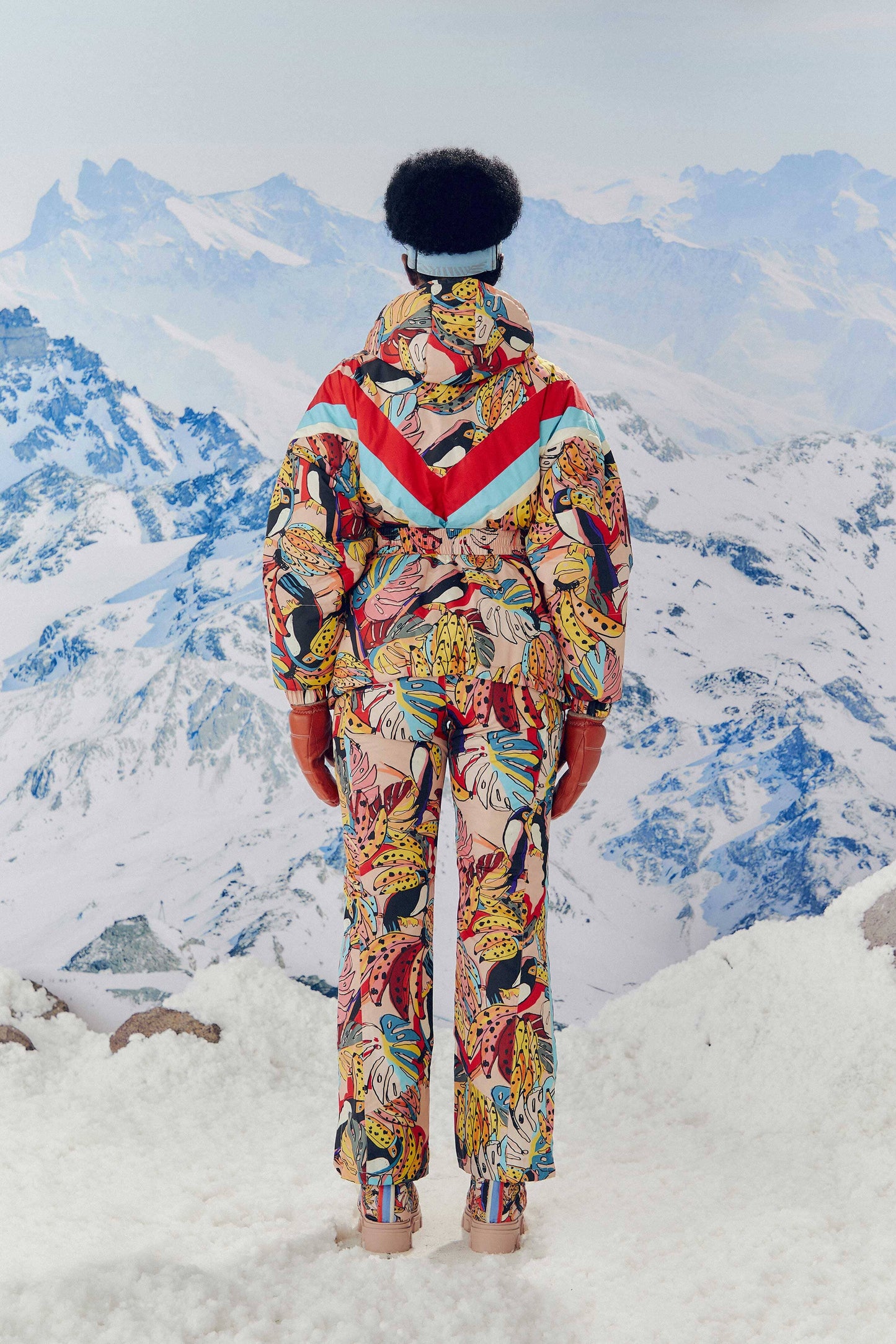 Farm Rio Banana Bunch Ski Puffer Jacket