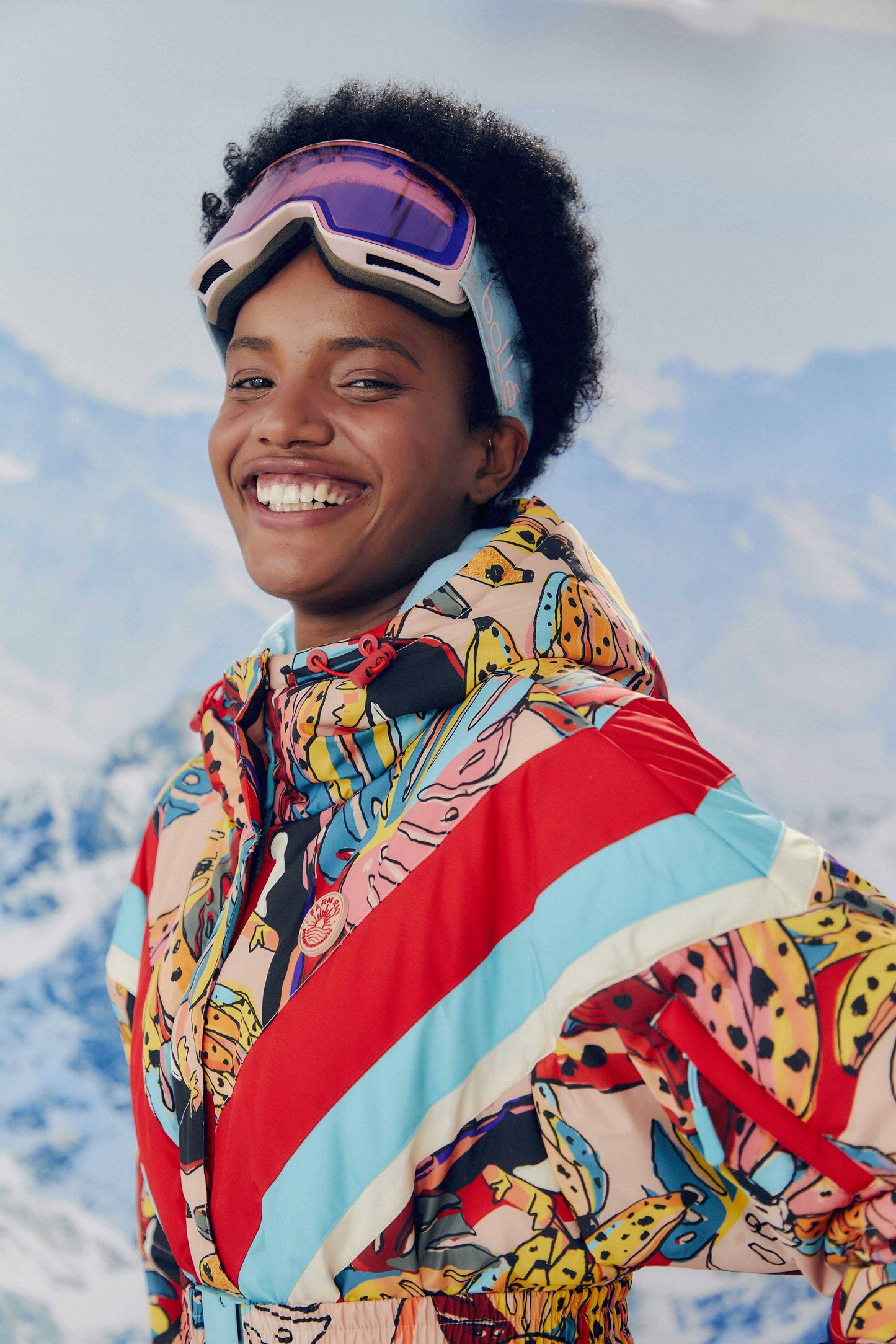 Farm Rio Banana Bunch Ski Puffer Jacket