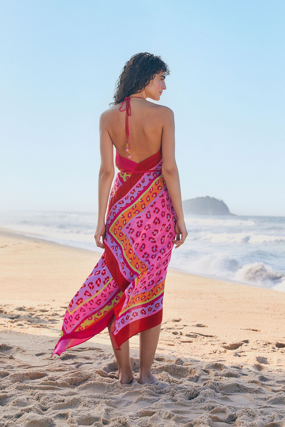 Farm Rio Maxi Leopard Patch Cover Up