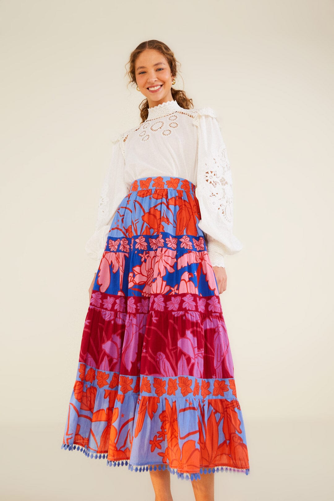 Farm Rio Mixed Living Nature Skirt
