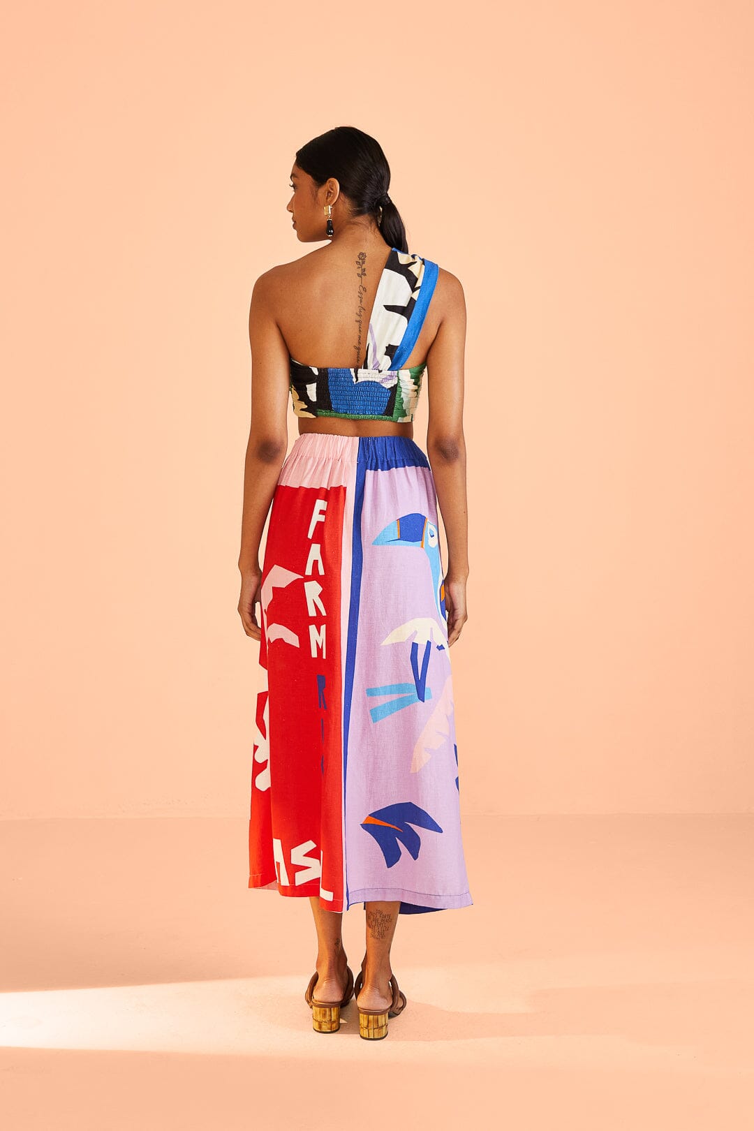 Farm Rio Brasil Bahia Scarves Crop Top