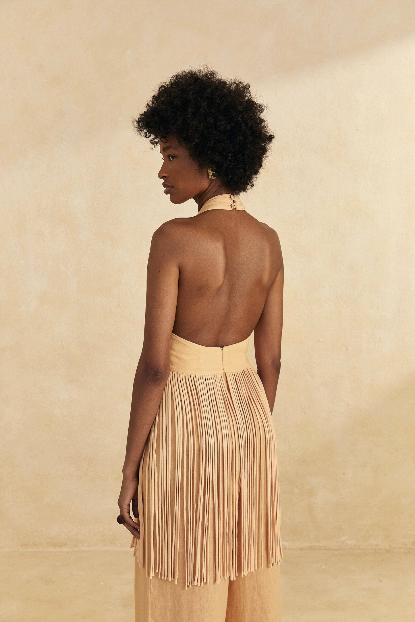 Farm Rio Sand Cross Front Top