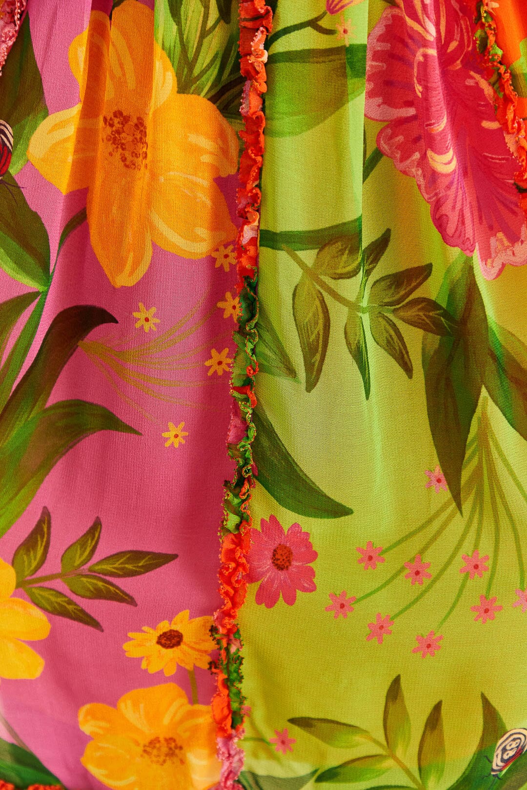 Farm Rio Mixed Romantic Garden Mini Dress