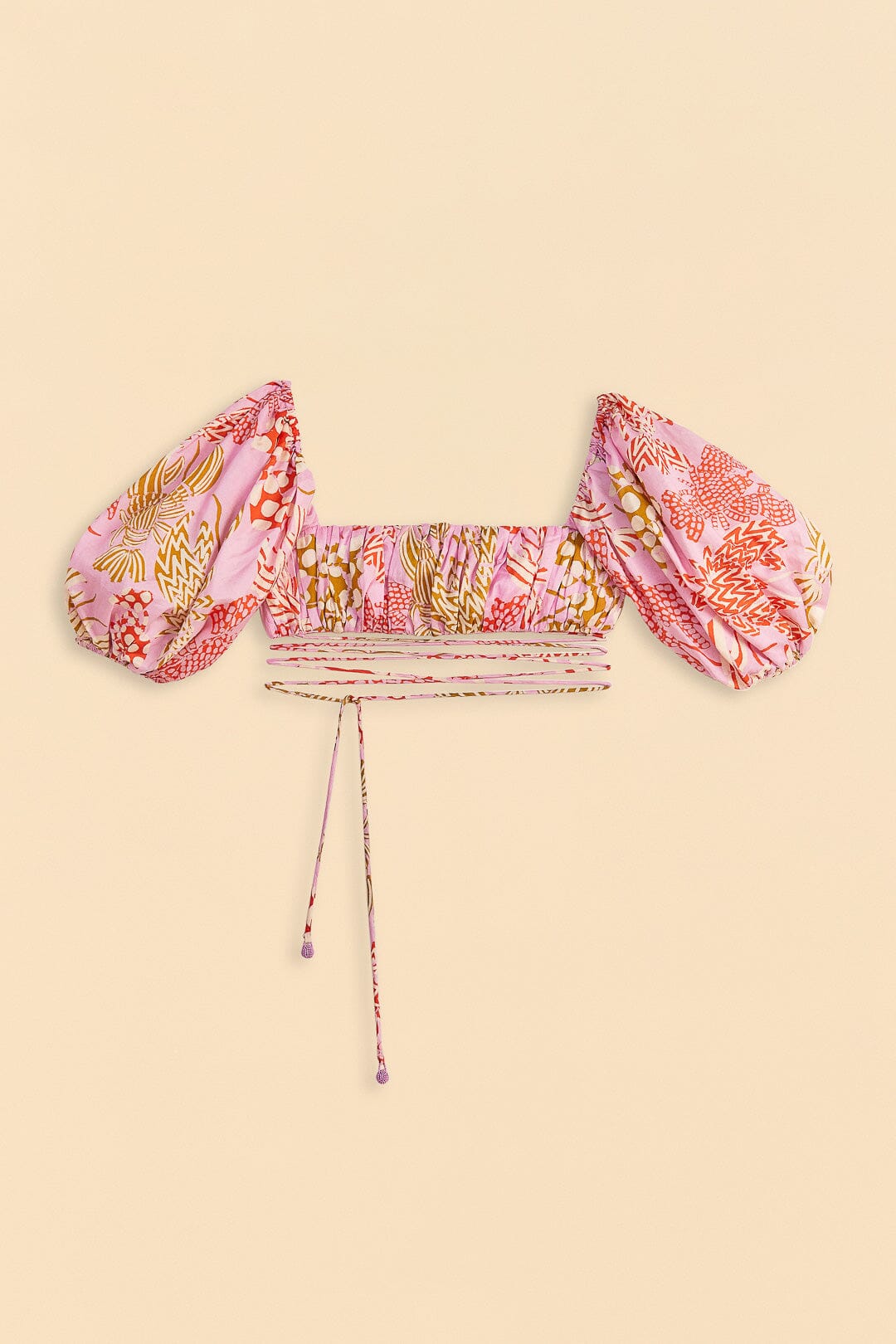 Farm Rio Pink Mixed Lobsters Top