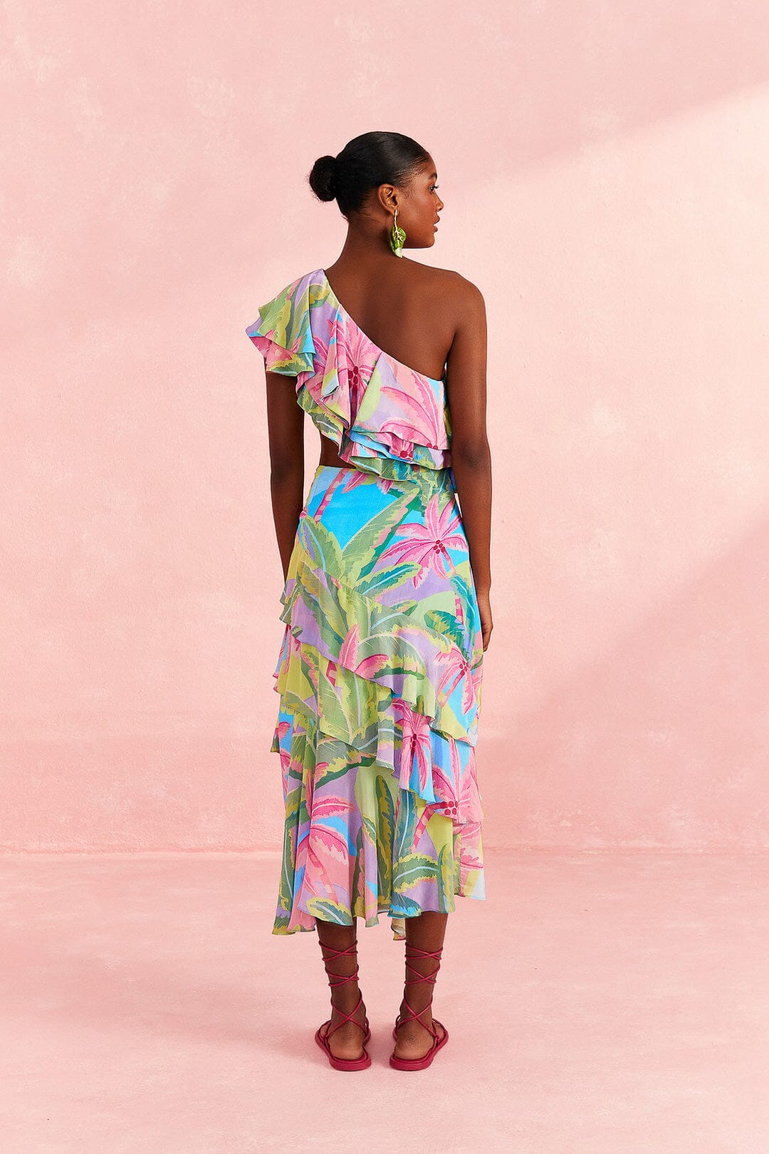 Farm Rio Beach Vibe Layered Skirt