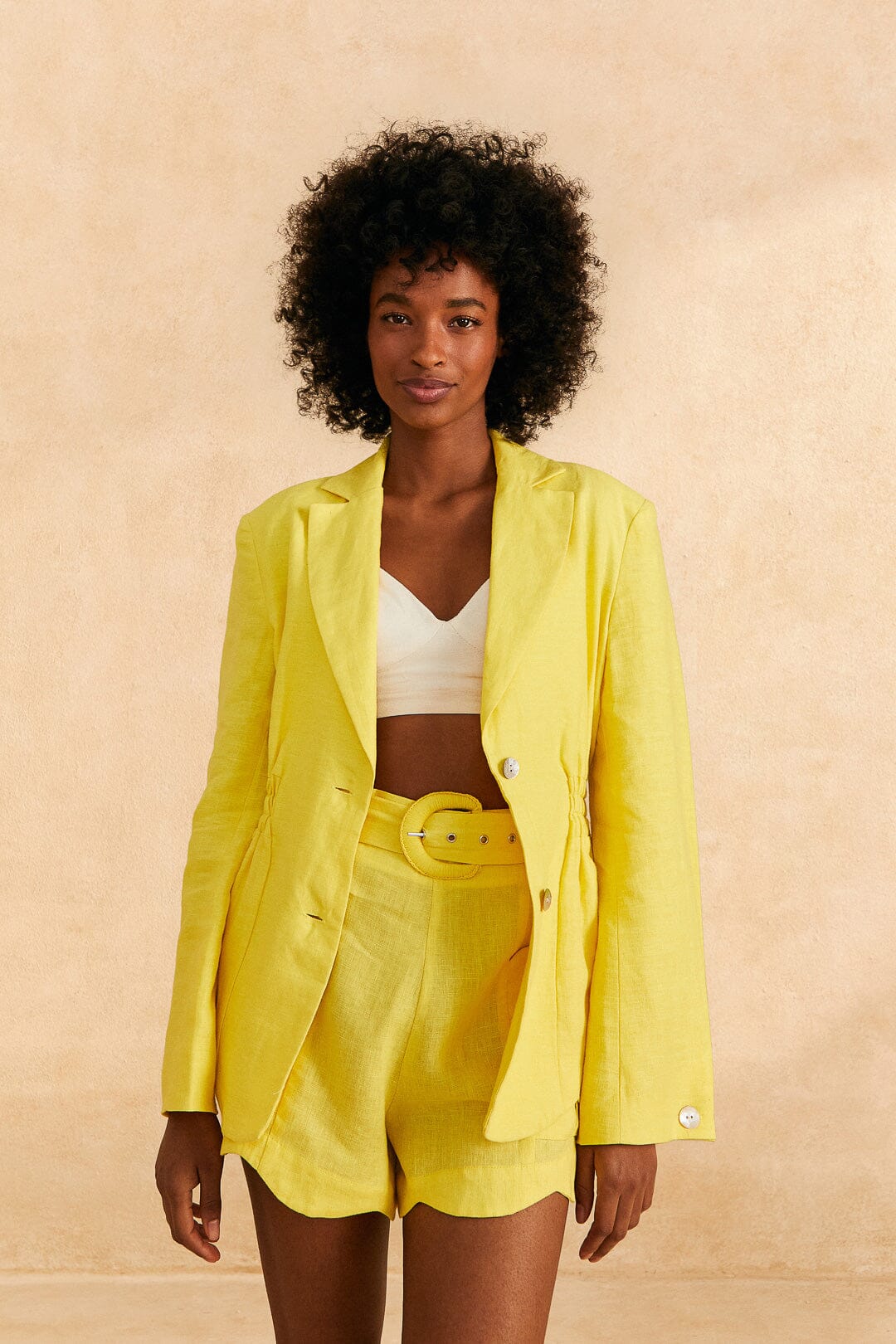Farm Rio Bright Yellow Shorts