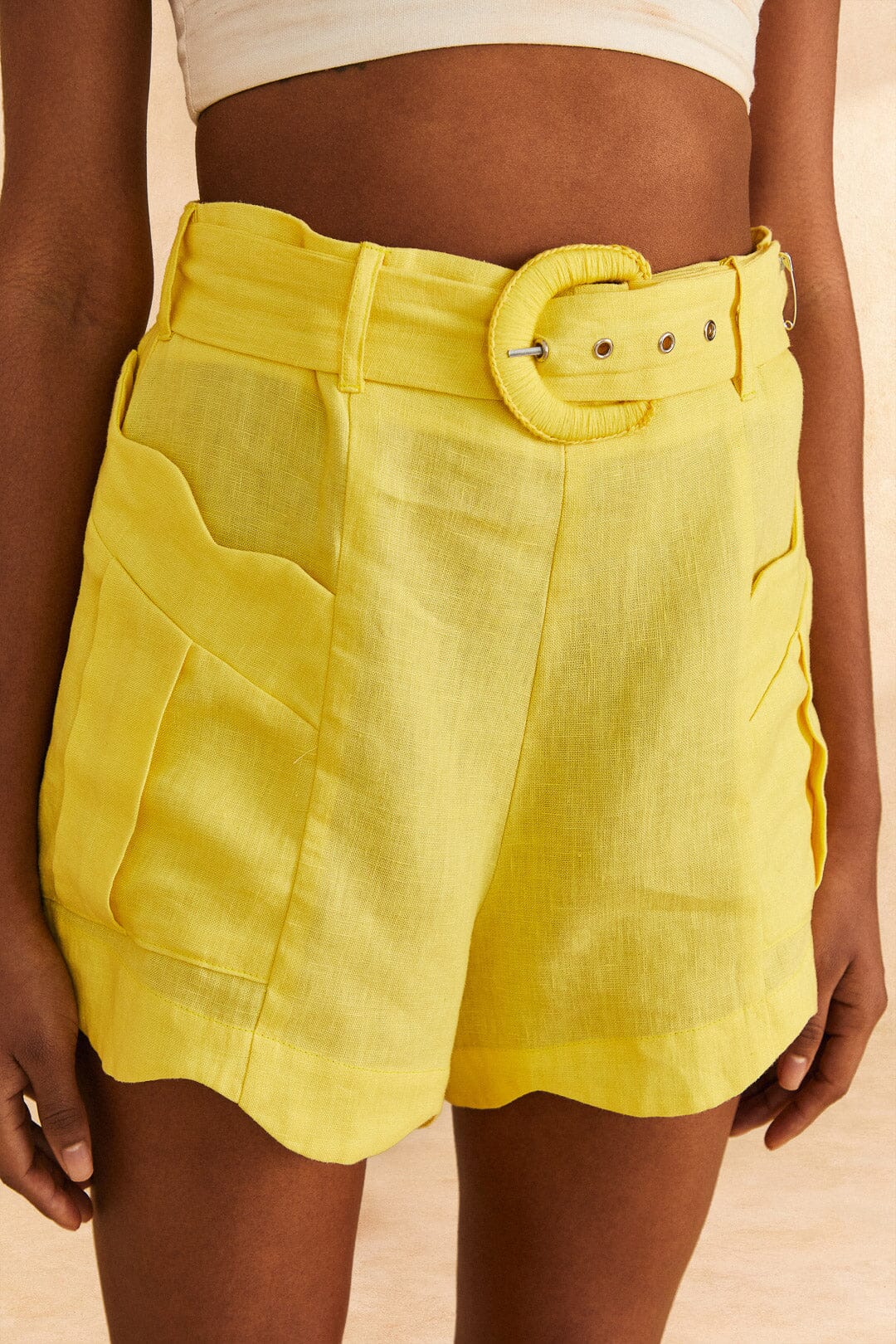 Farm Rio Bright Yellow Shorts