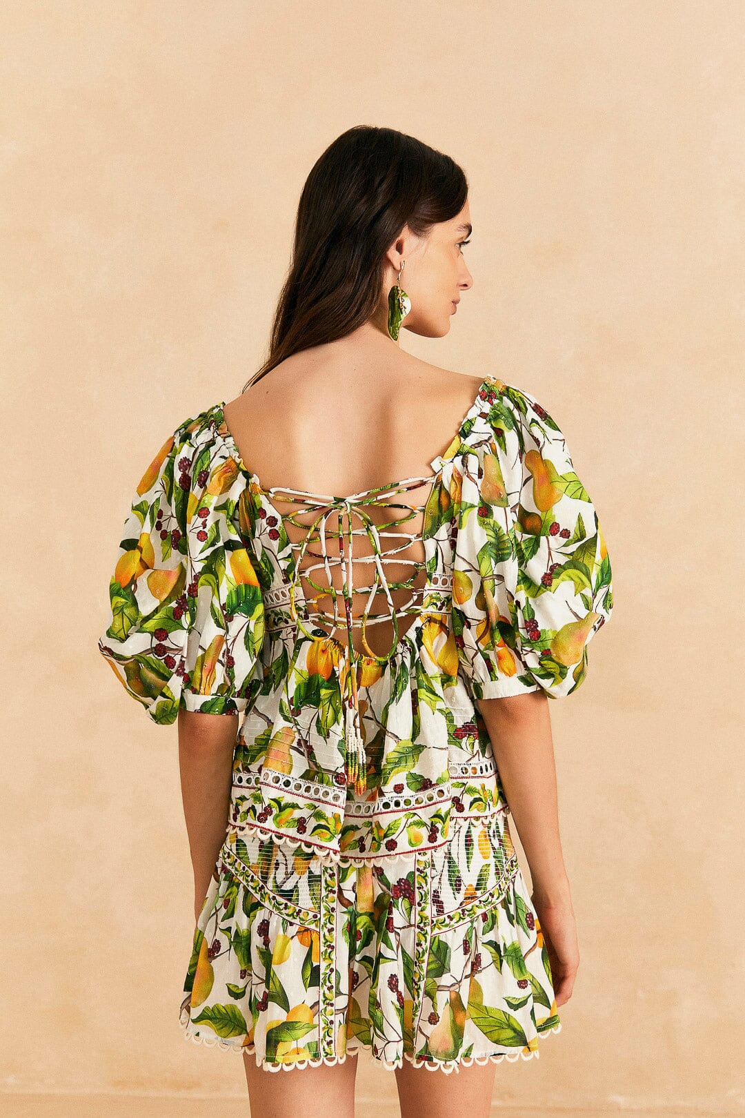 Farm Rio Off-White Fruit Orchard Blouse