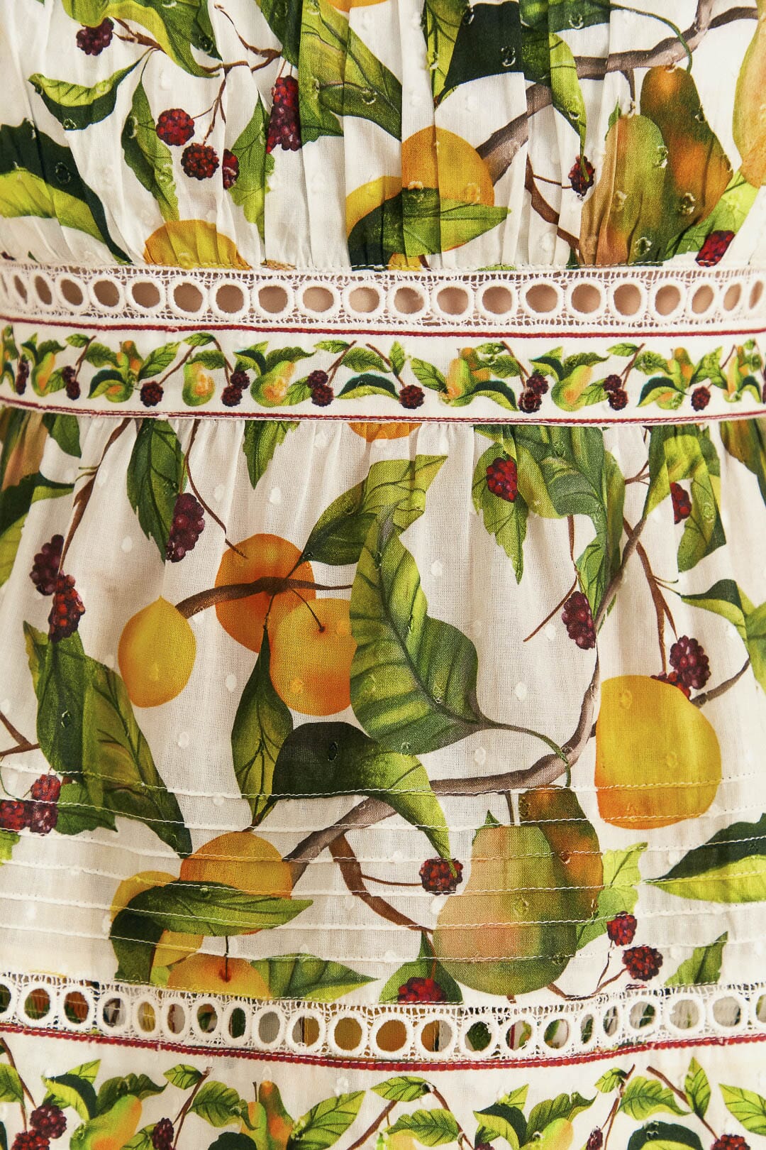 Farm Rio Off-White Fruit Orchard Blouse