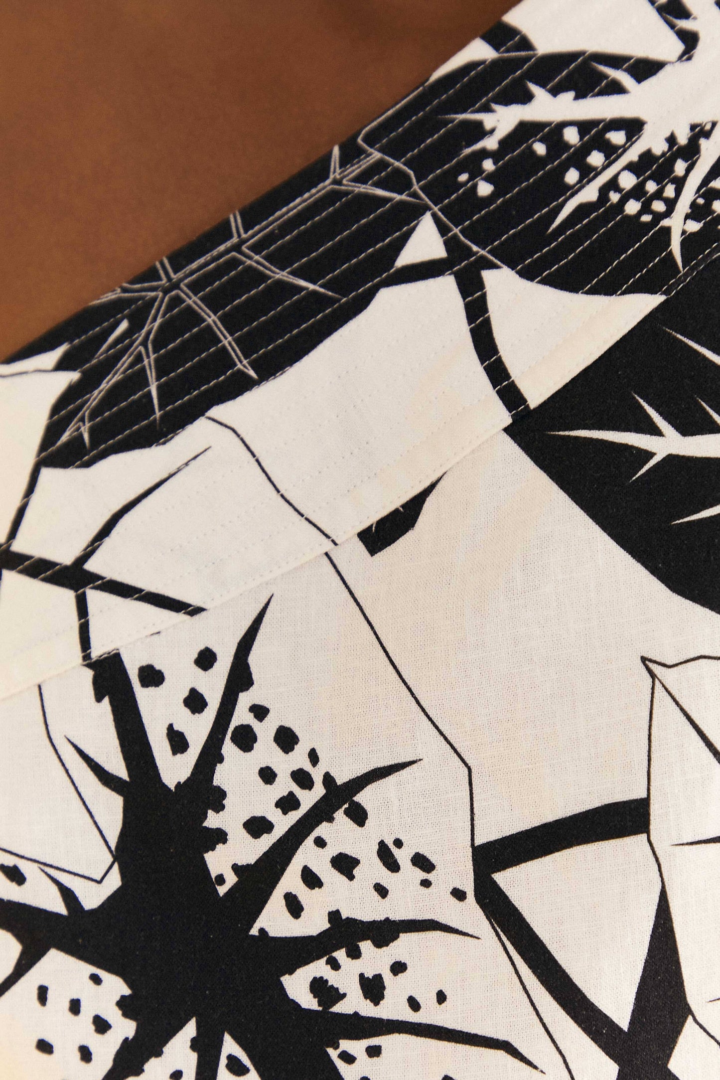 Farm Rio Off-White Graphic Leaves Jumpsuit