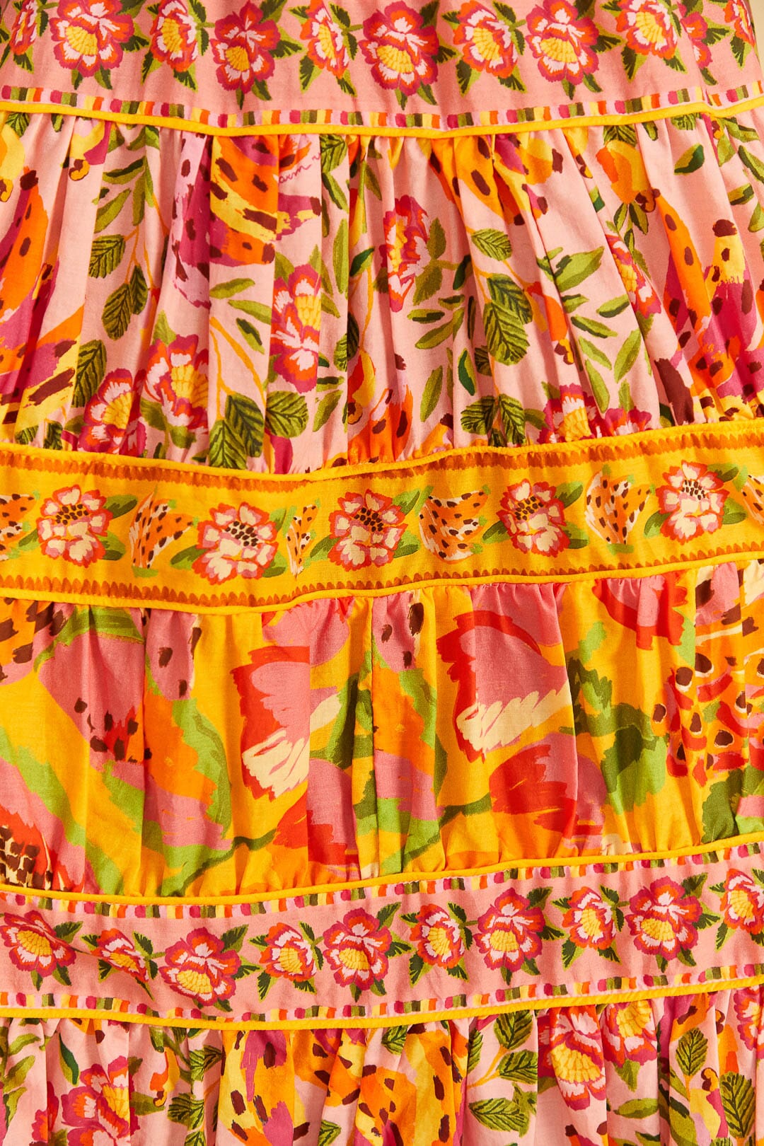 Farm Rio Mixed Fruits Paradise Midi Dress