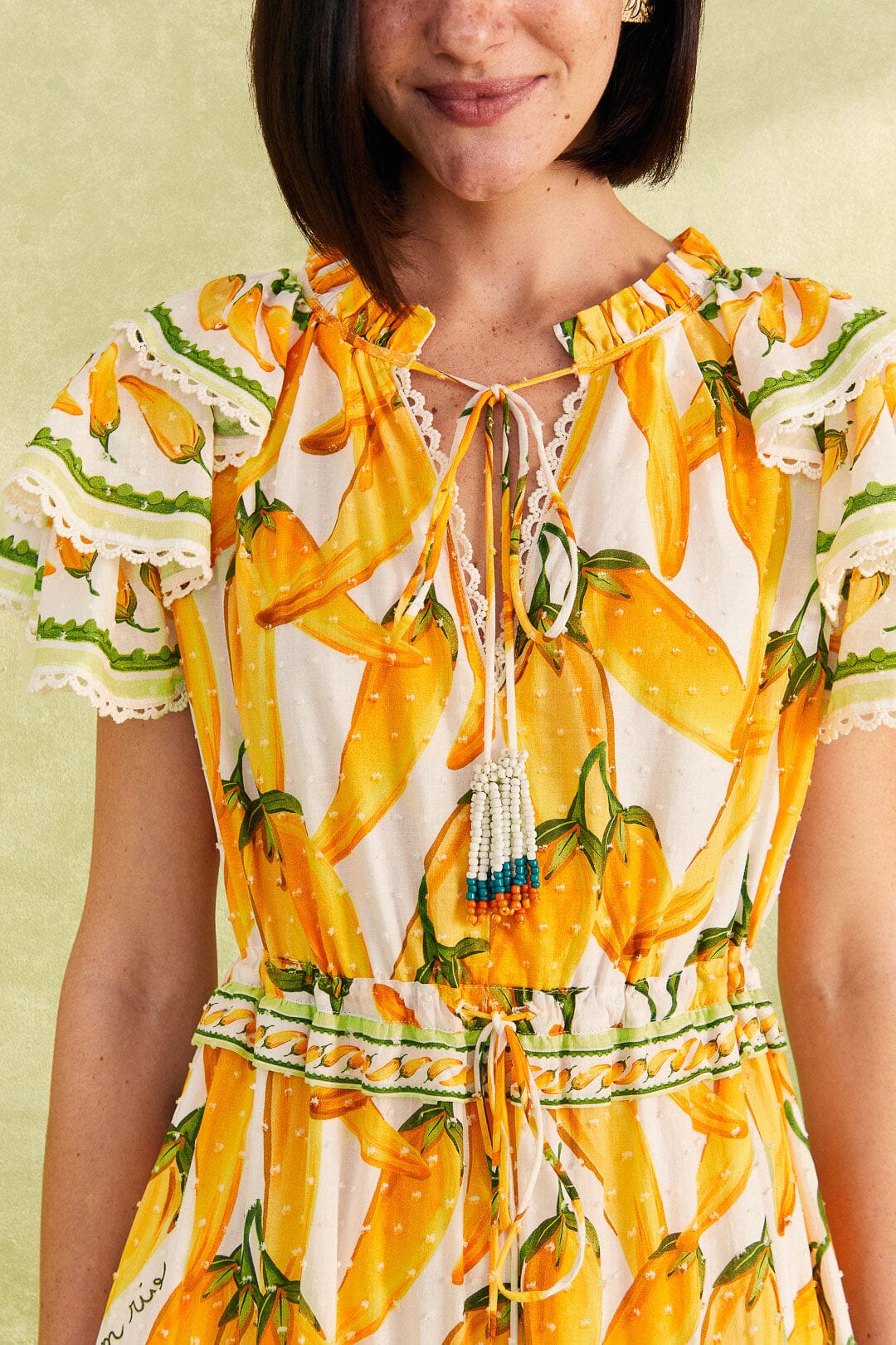 Farm Rio Off-White Peppers Maxi Dress