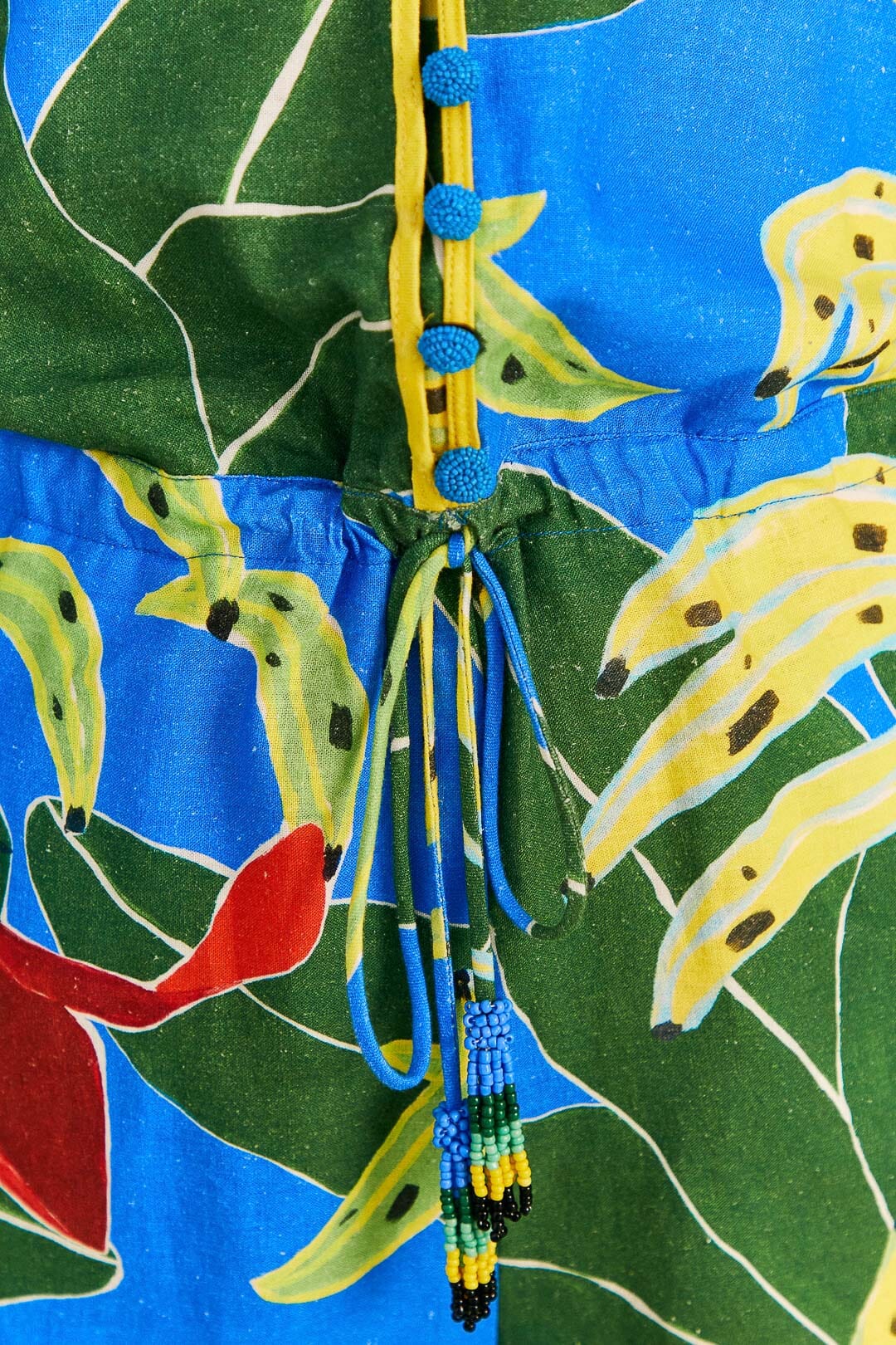 Farm Rio Blue Banana Leaves Romper