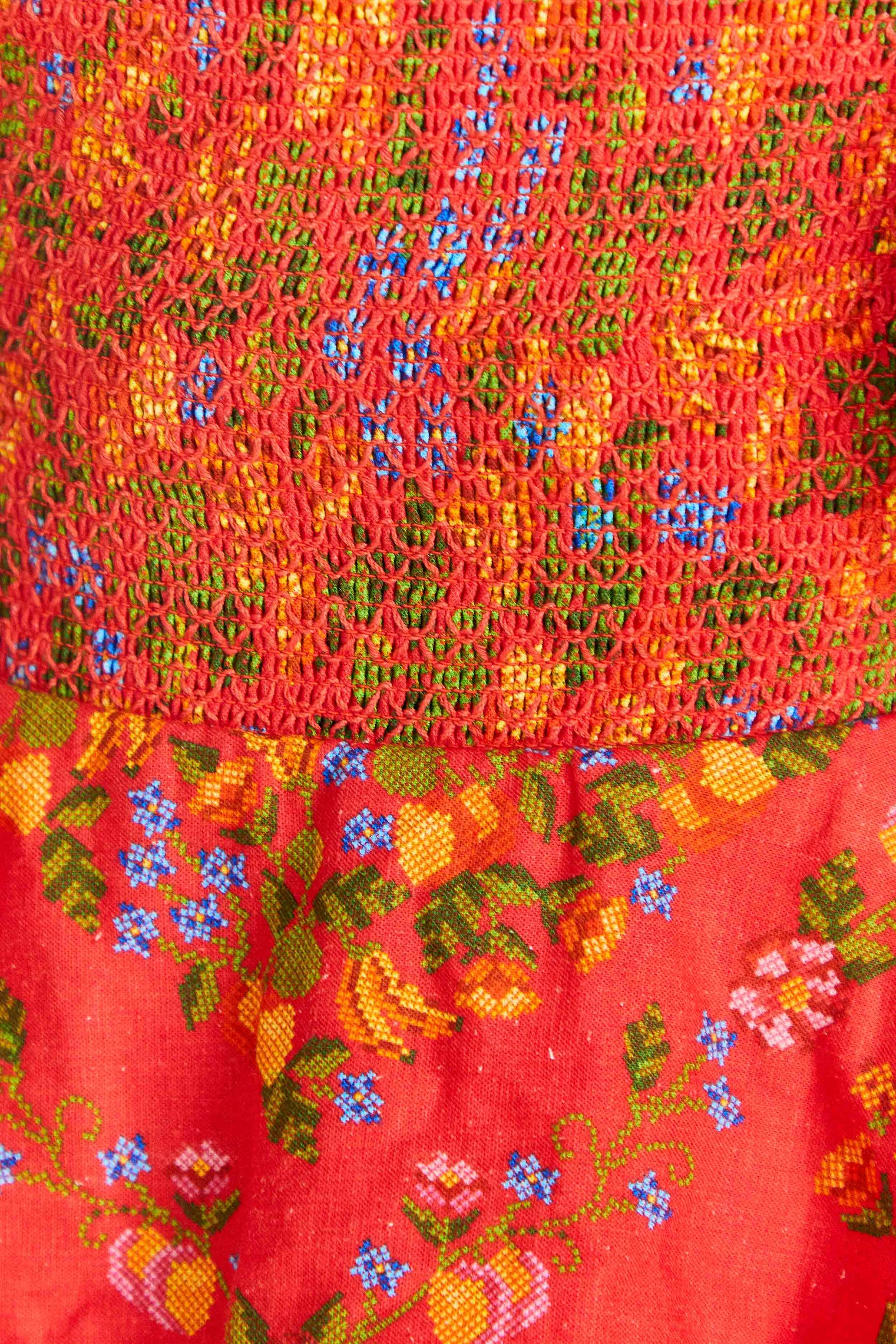 Farm Rio Red Tropical Romance Romper