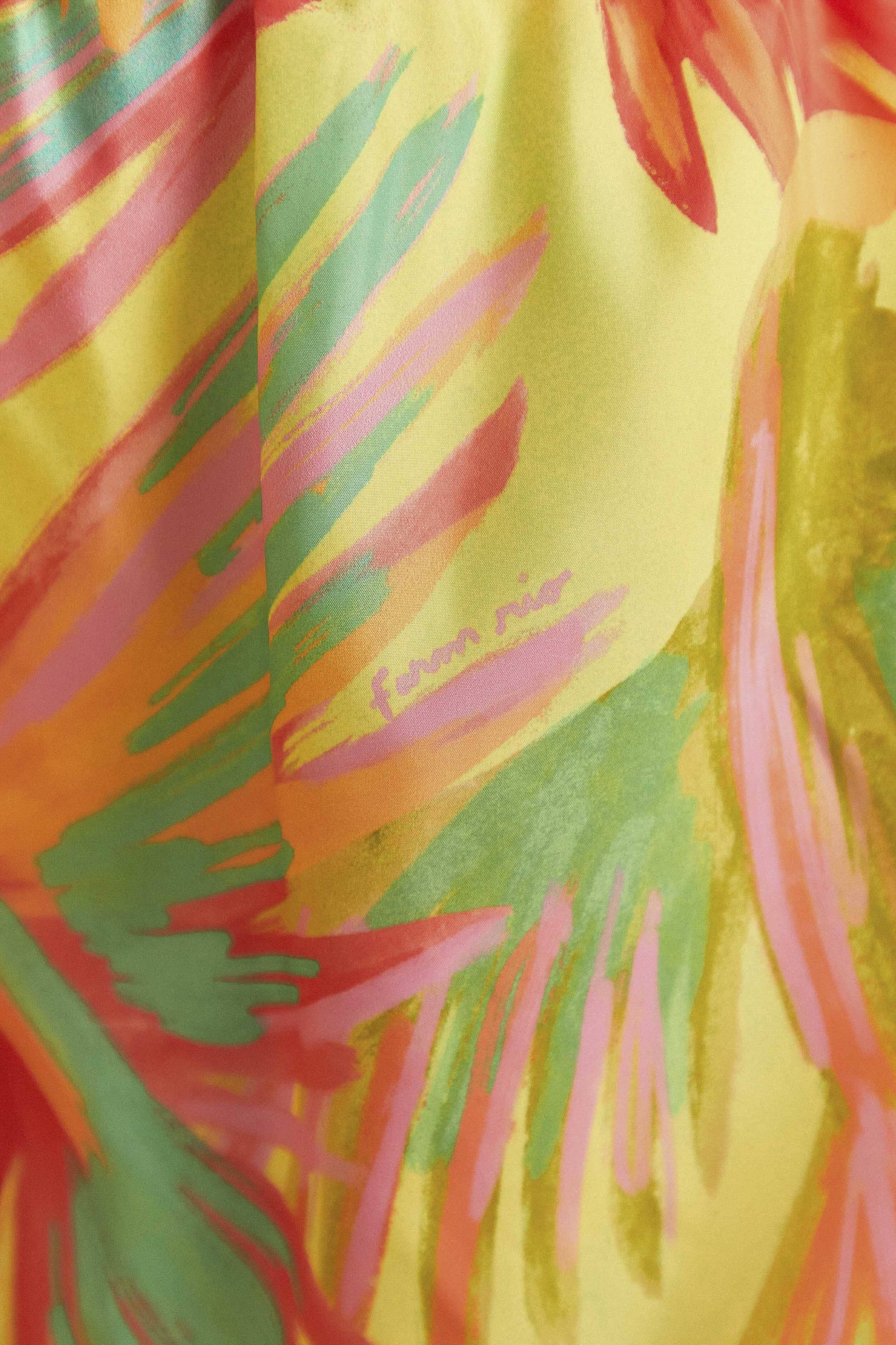 Farm Rio Lime Painted Birds Shorts