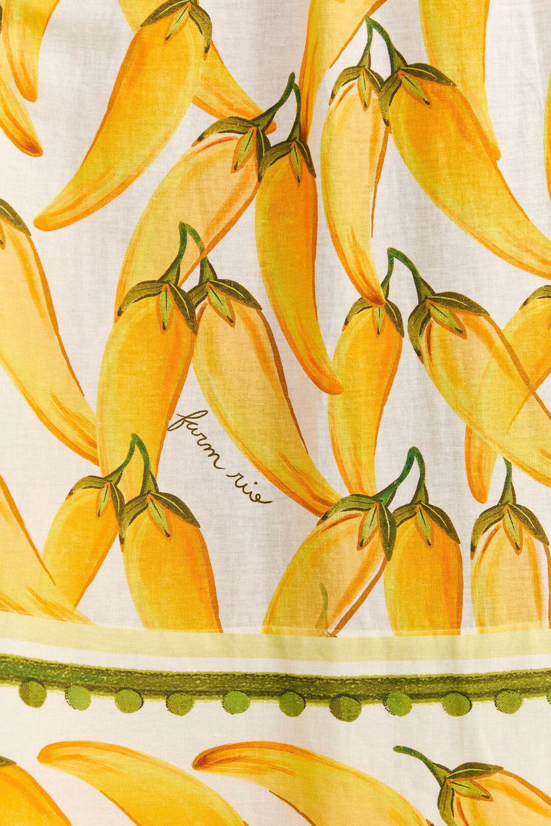 Farm Rio Off-White Peppers Maxi Skirt