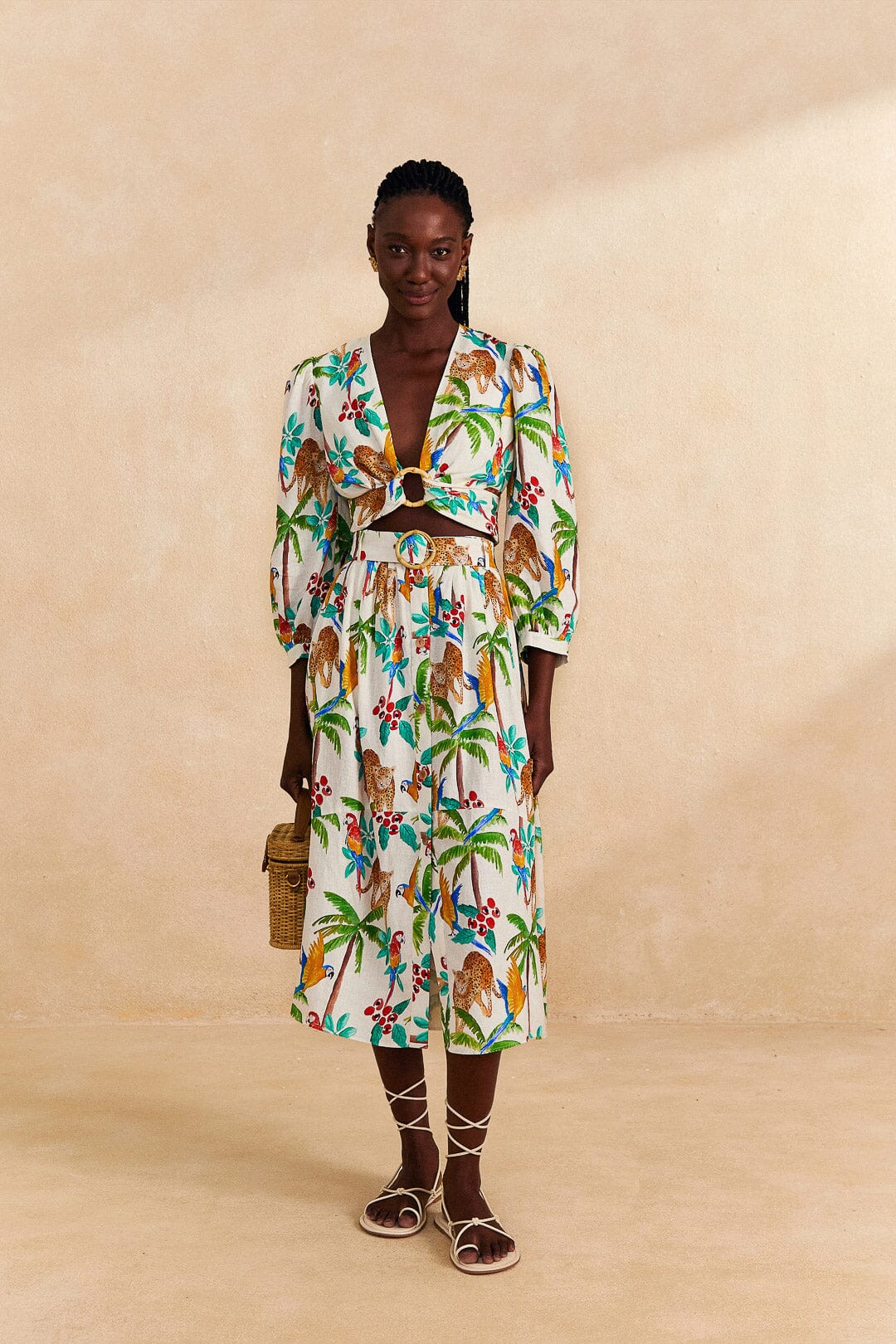 Farm Rio Tropical Paradise Crop Top