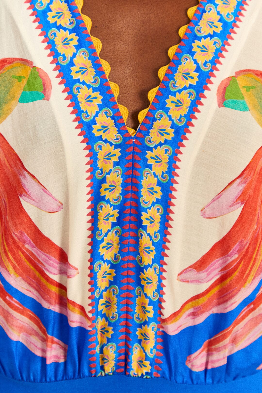 Farm Rio Off-White Vivid Garden Bodysuit