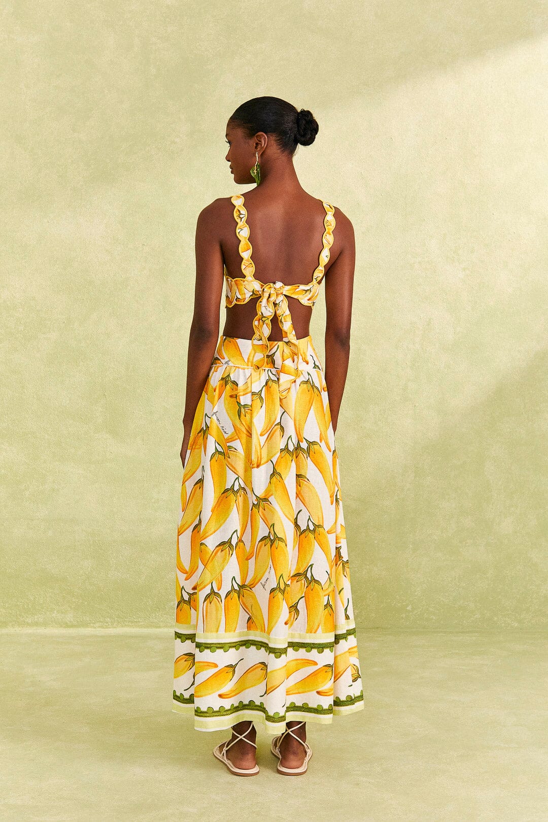 Farm Rio Off-White Peppers Top