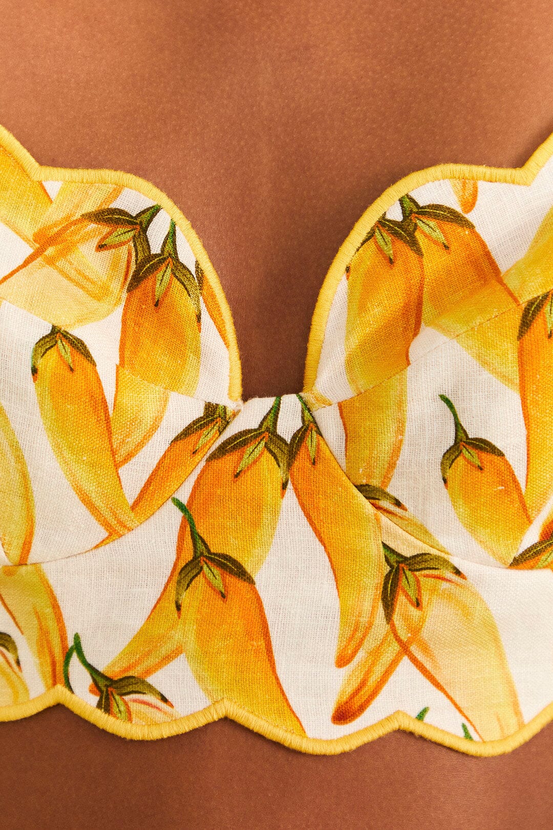 Farm Rio Off-White Peppers Top