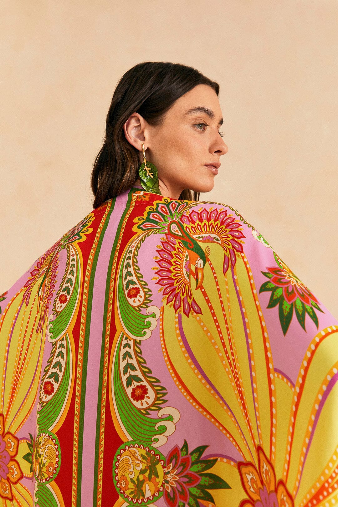 Farm Rio Beach Toucans Scarf Lenzing™ Ecovero™ Viscose Kimono