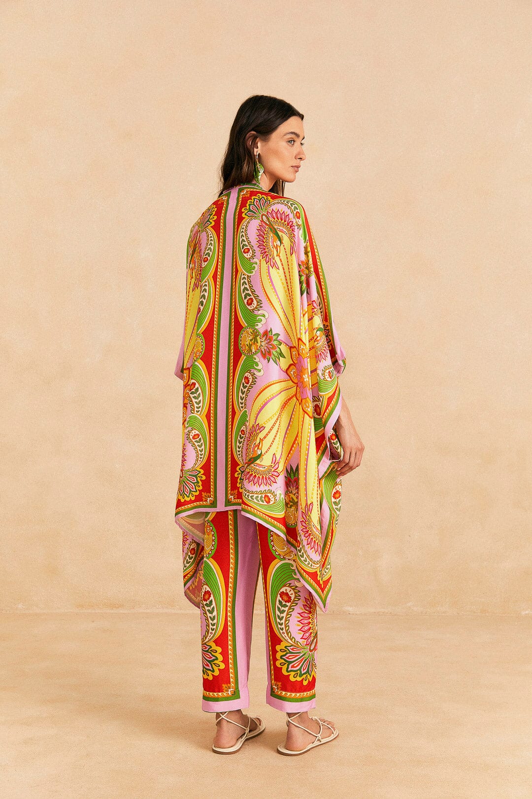 Farm Rio Beach Toucans Scarf Lenzing™ Ecovero™ Viscose Kimono