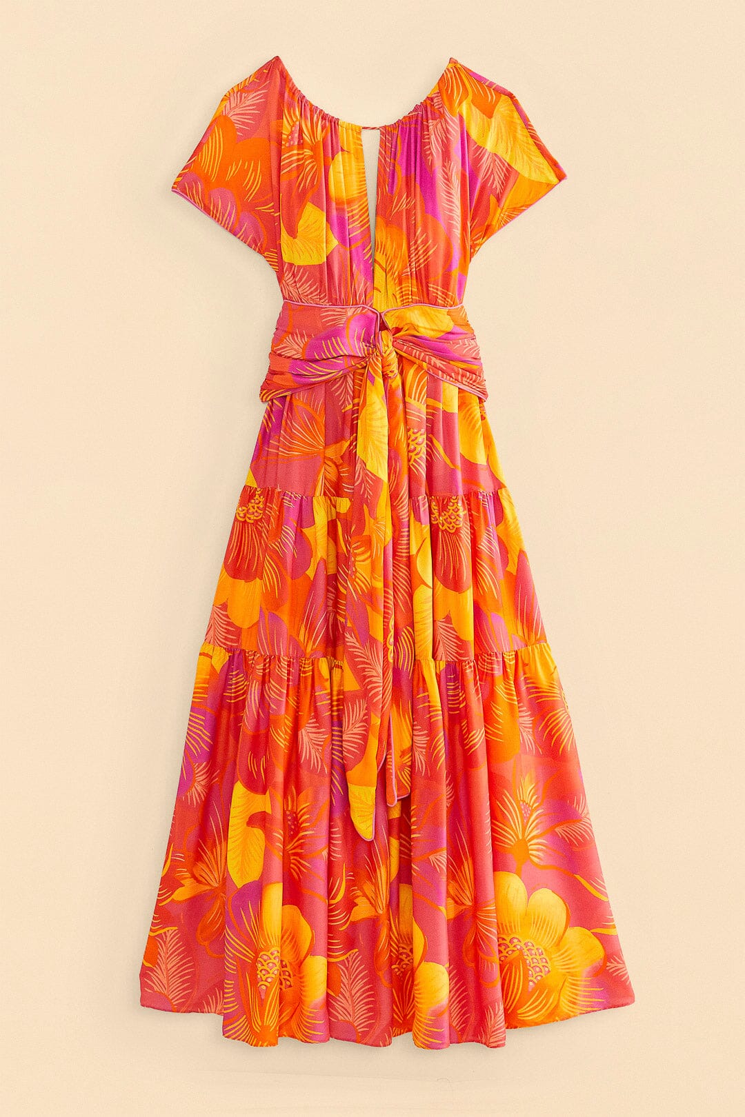Farm Rio Summer Garden Ombre Lenzing™ Ecovero™ Viscose Maxi Dress
