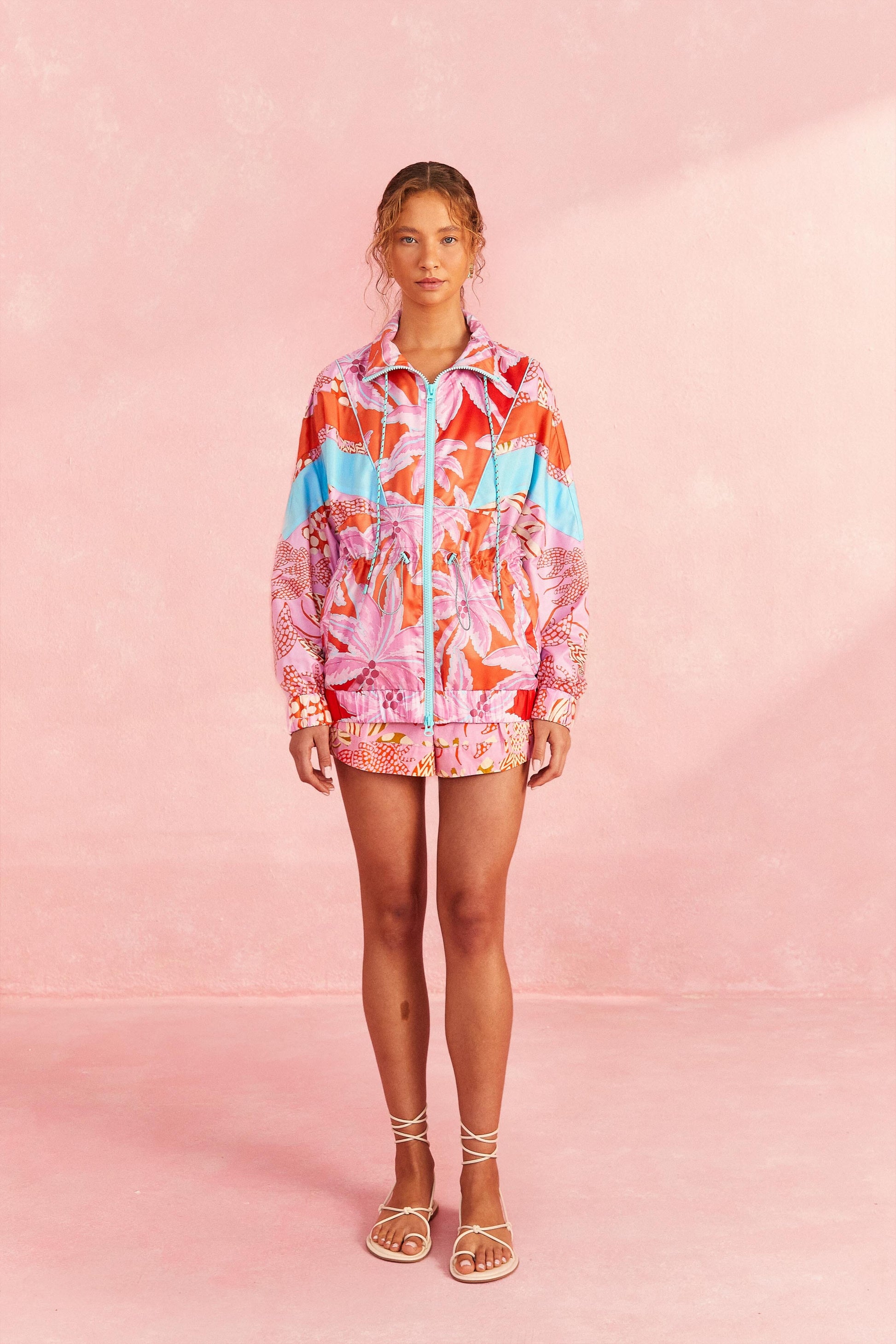 Farm Rio Coconut Tree Windbreaker