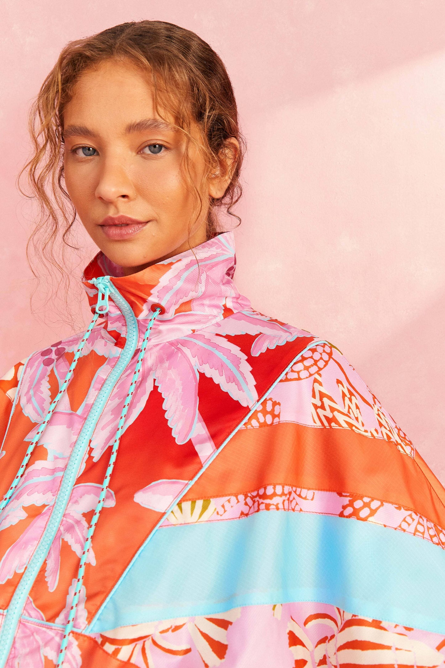 Farm Rio Coconut Tree Windbreaker