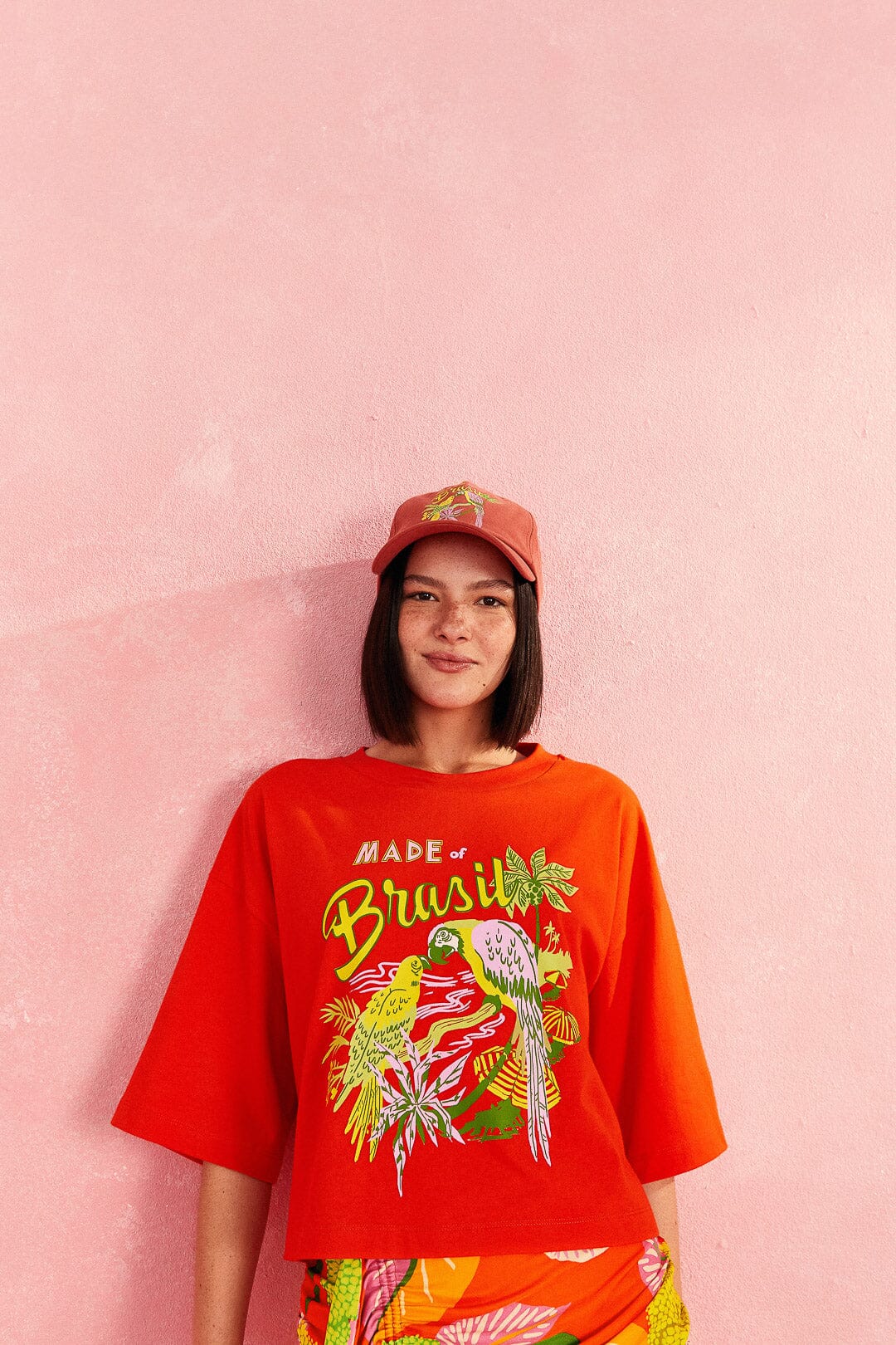 Farm Rio Red Brasil Organic Cotton T-Shirt