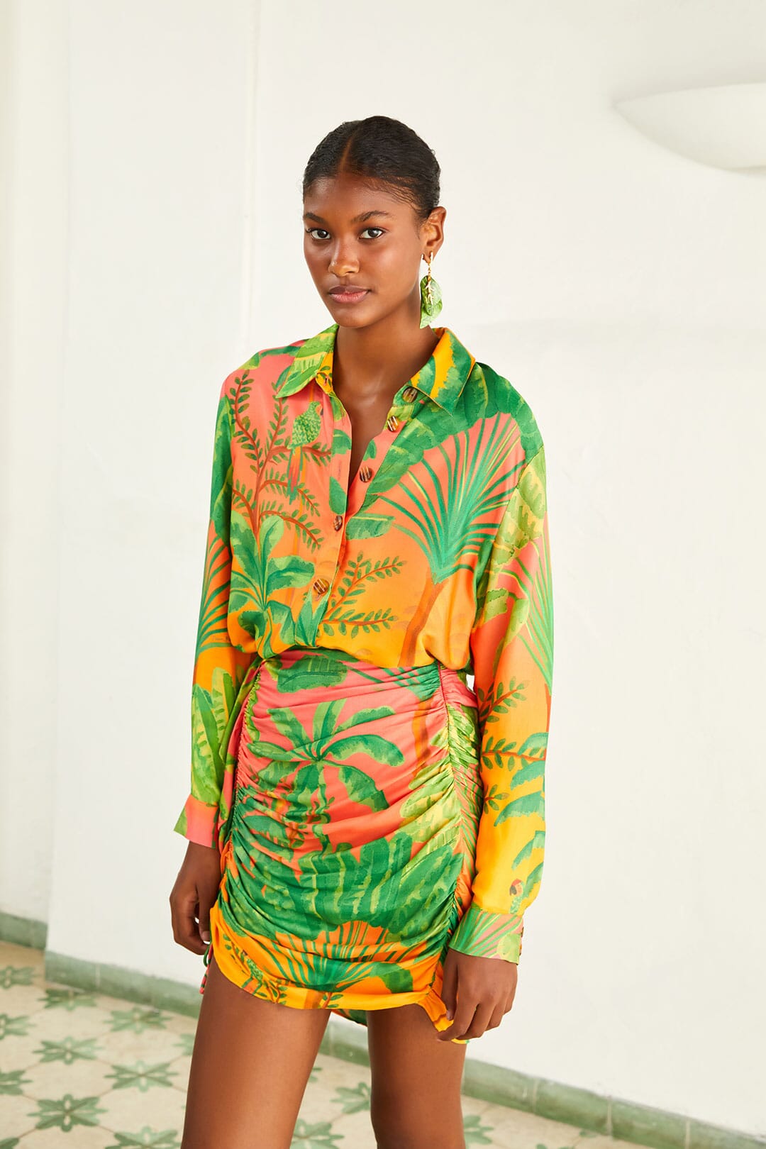 Farm Rio Sunrise Scenario Lenzing™ Ecovero™ Viscose Shirt