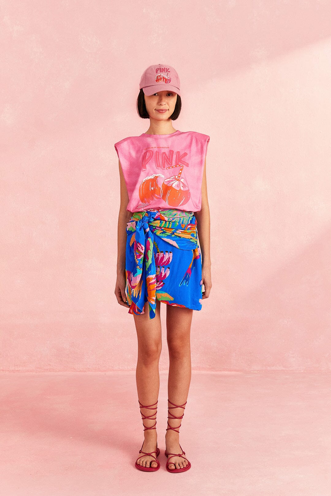 Farm Rio Pink Coconut Organic Cotton T-Shirt