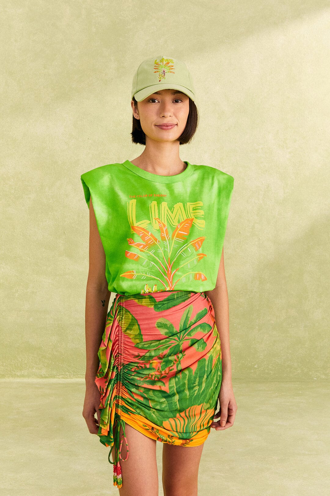 Farm Rio Green Lime Bananas Organic Cotton T-Shirt