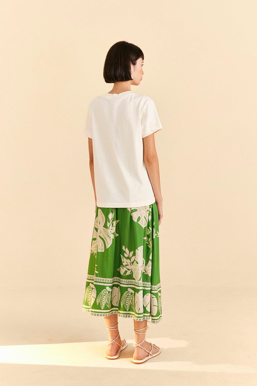 Farm Rio Off-White Peppers Organic Cotton T-shirt