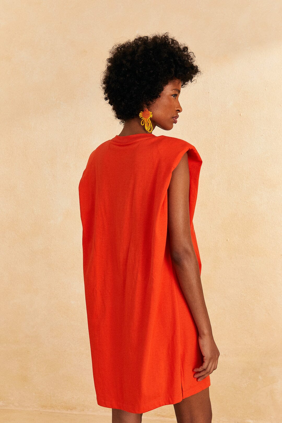 Farm Rio Red Brasil Mini T-Shirt Dress