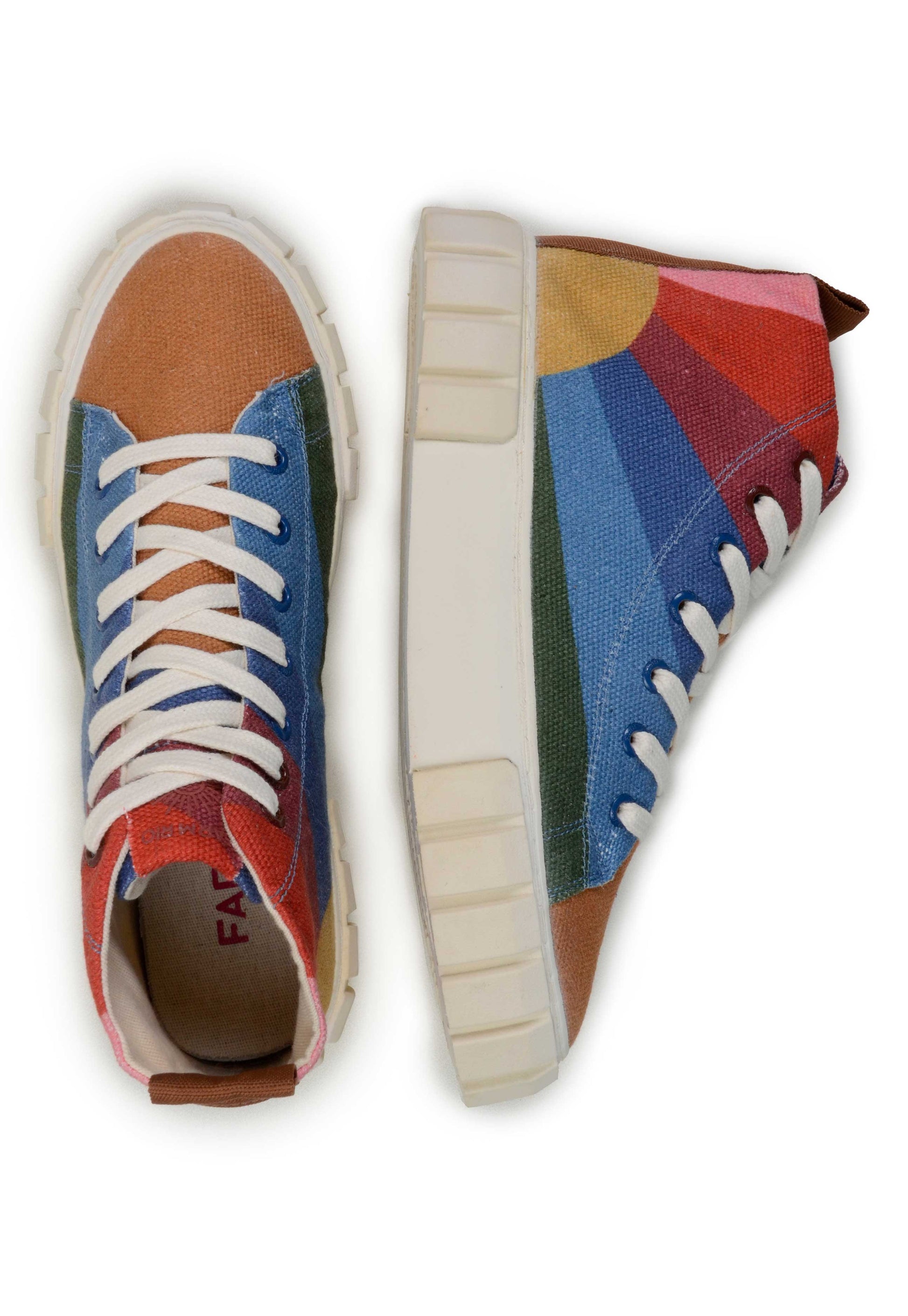 Farm Rio Rainbow Sun Flatform High Top Sneaker