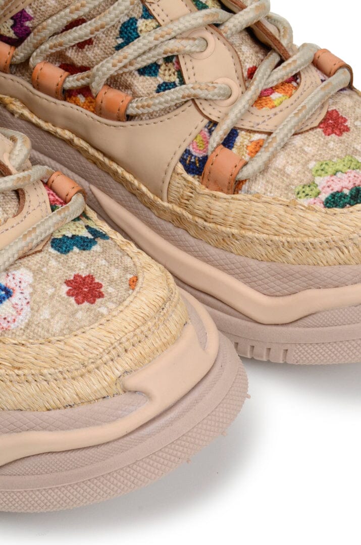 Farm Rio Crochet Bloom Platform Sneaker