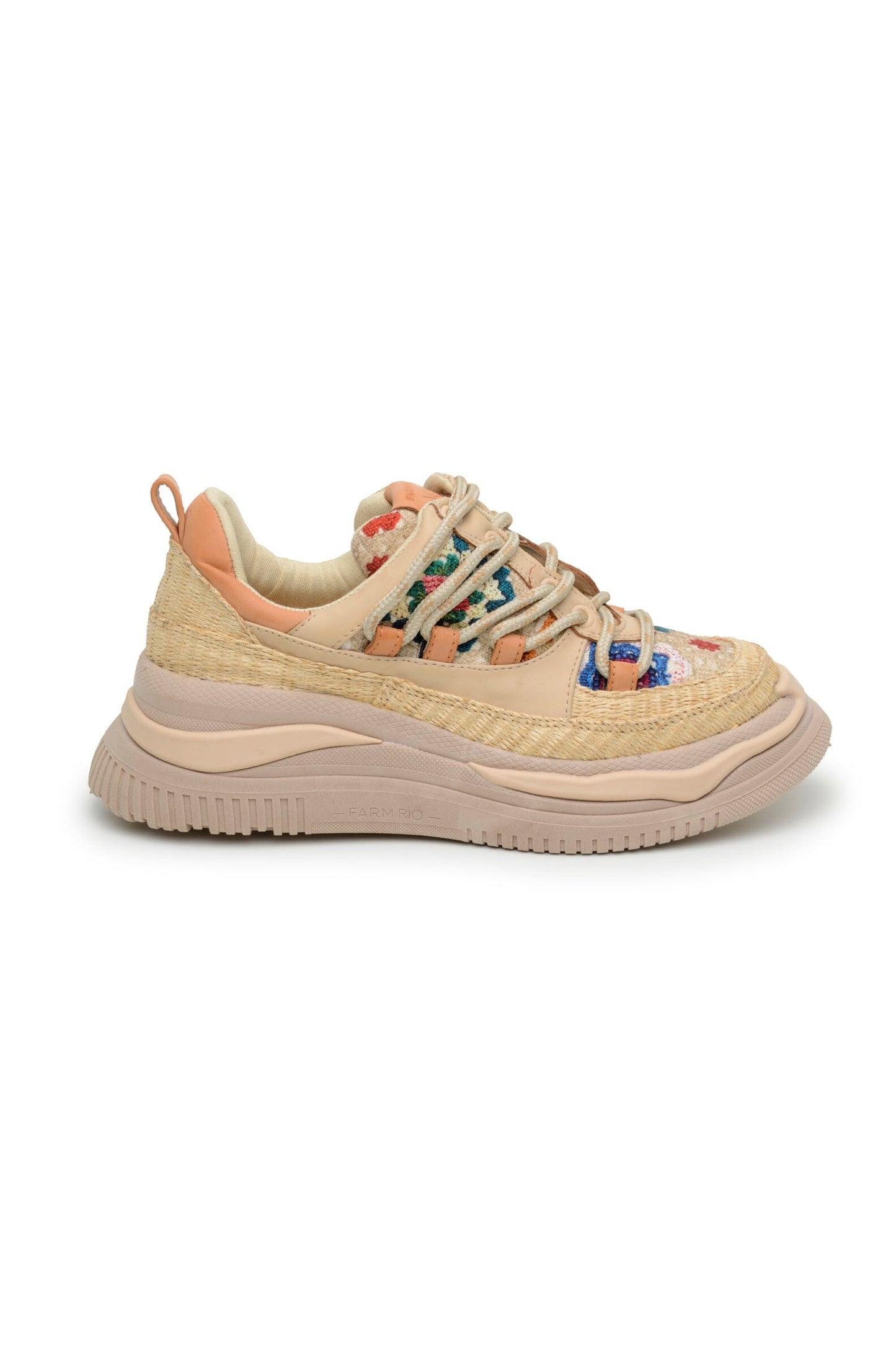 Farm Rio Crochet Bloom Platform Sneaker