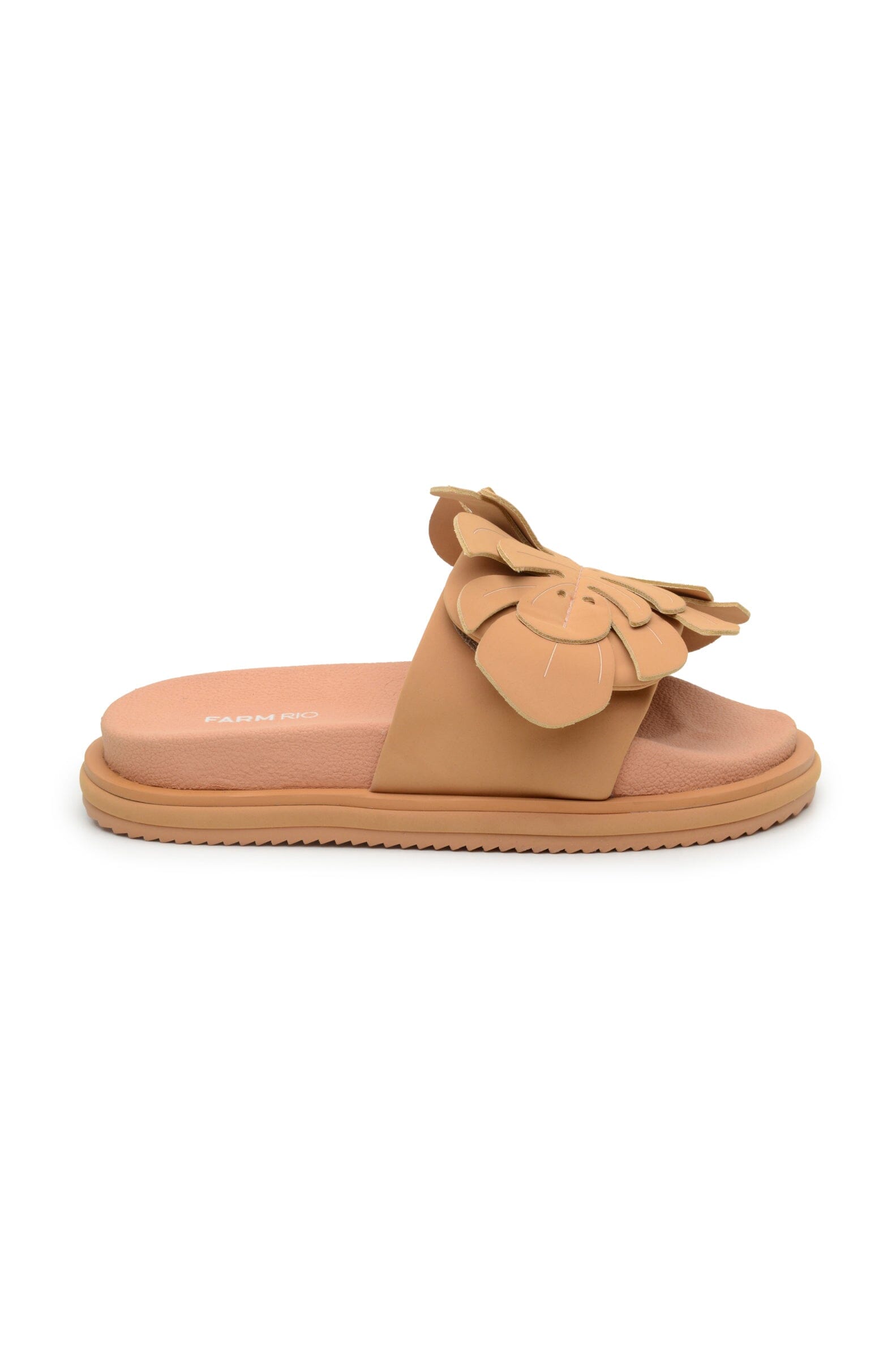Farm Rio Straw Monstera Anatomic Slide Sandal
