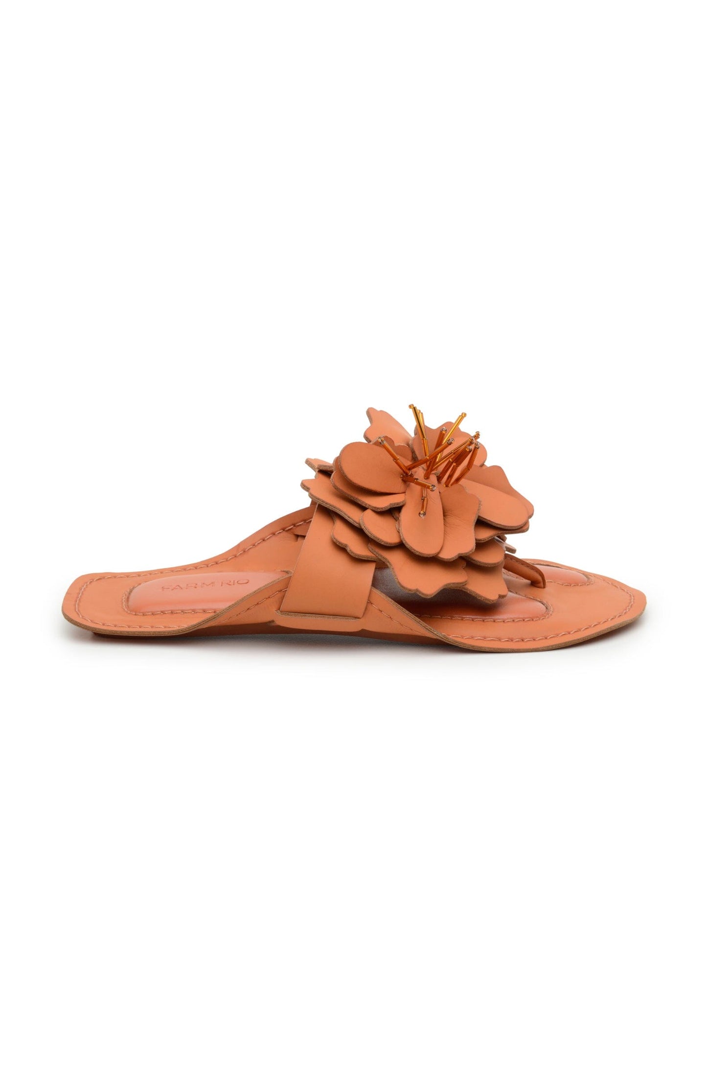 Farm Rio Caramel Flower Flat Sandal