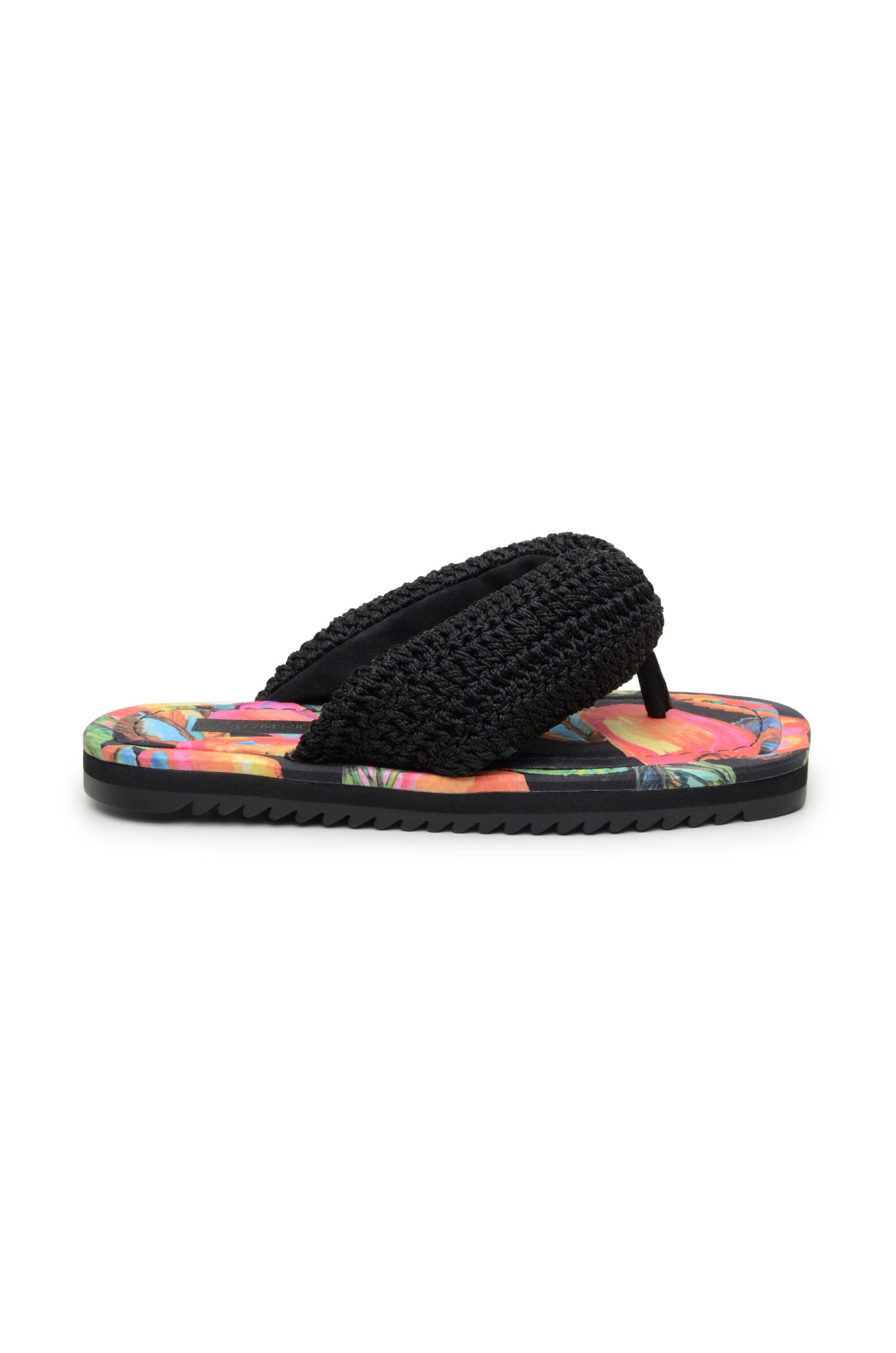 Farm Rio Cashew Crochet Puffy Flip Flop
