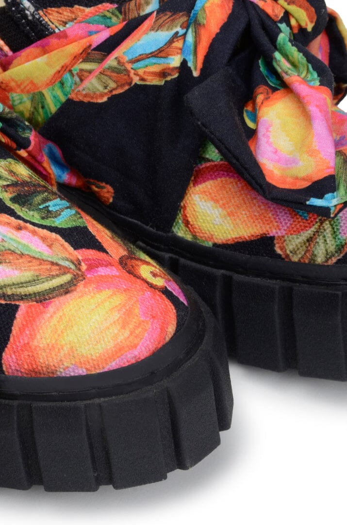 Farm Rio Black Cashew Mule Sneaker With Bow