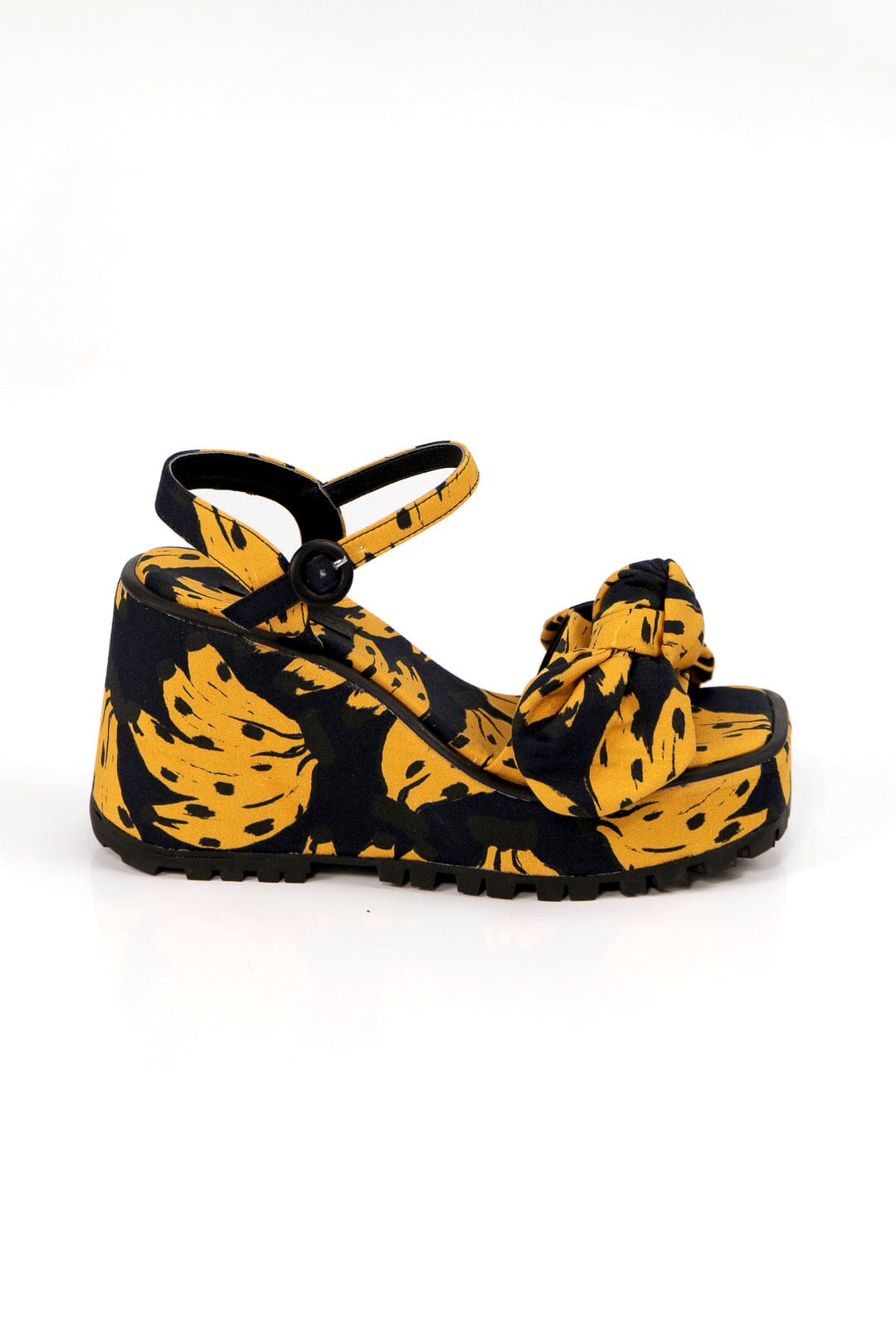 Farm Rio Caramel Bananas Knotted Platform Sandal