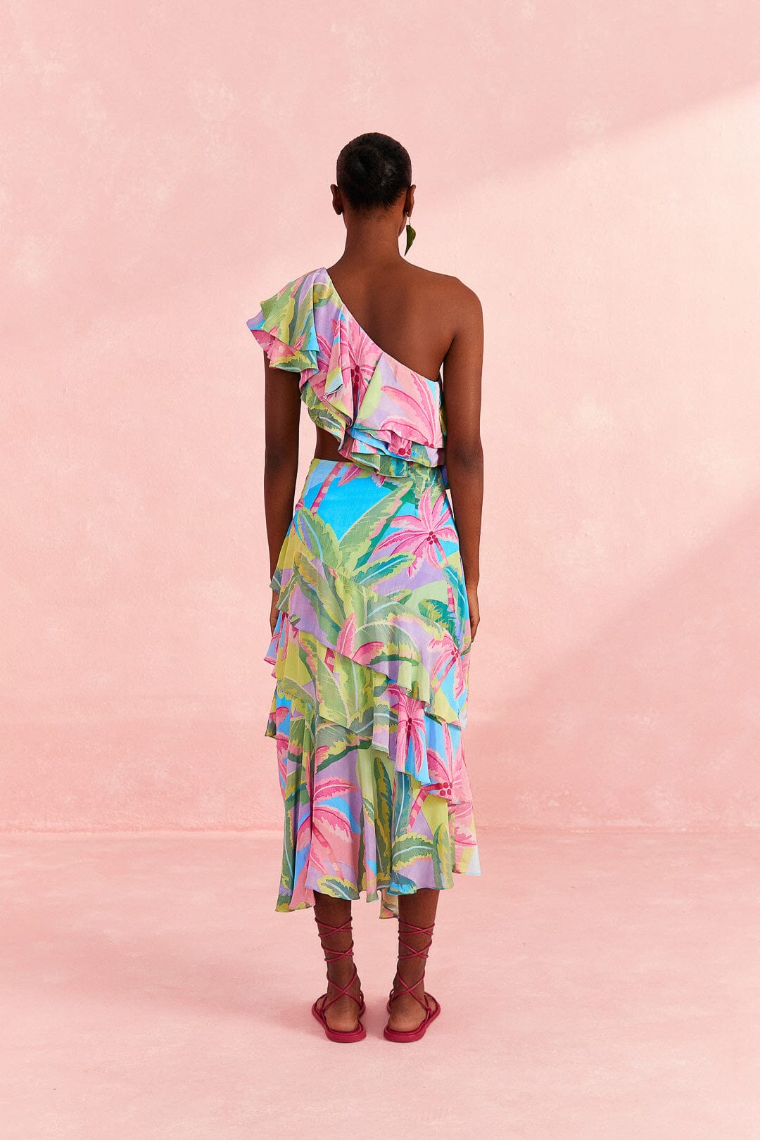 Farm Rio Beach Vibe One Shoulder Top