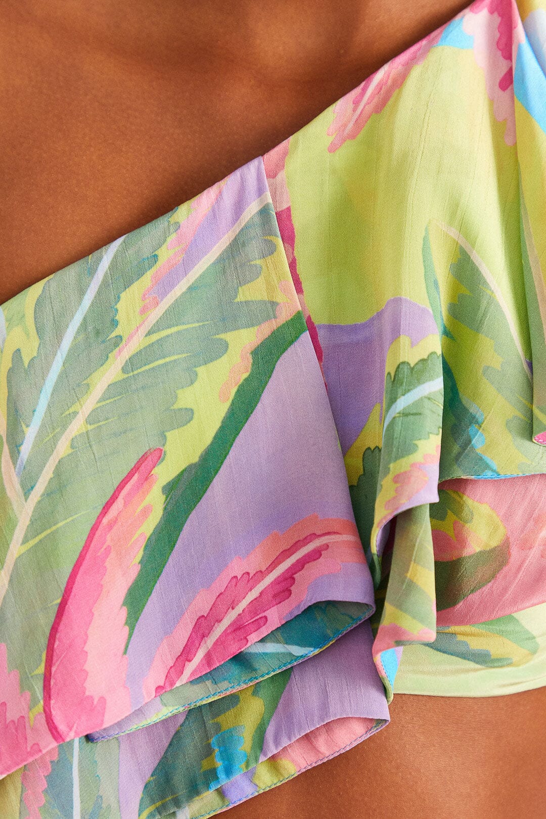 Farm Rio Beach Vibe One Shoulder Top