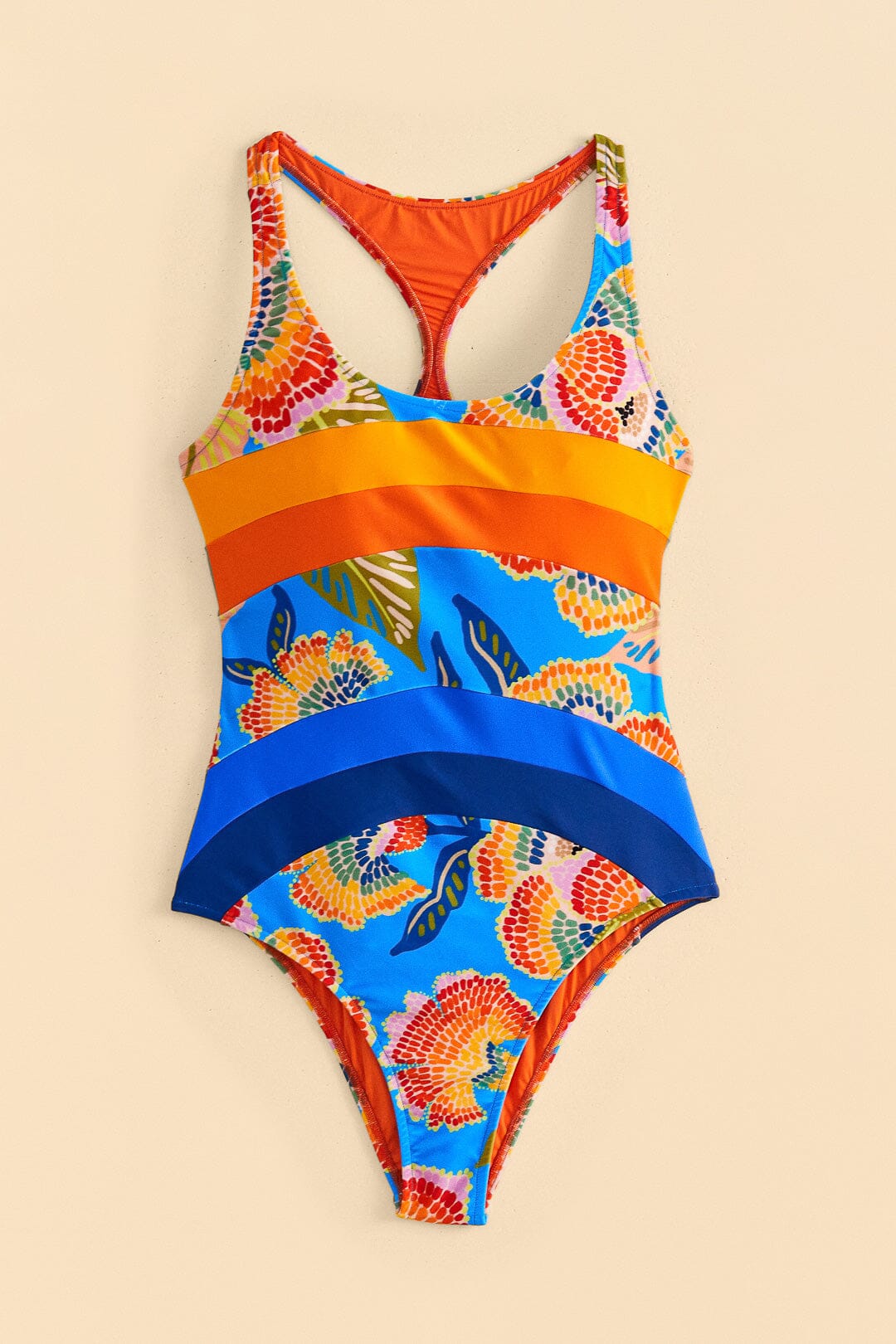 Farm Rio Dewdrop Spectrum One-Piece Swimsuit