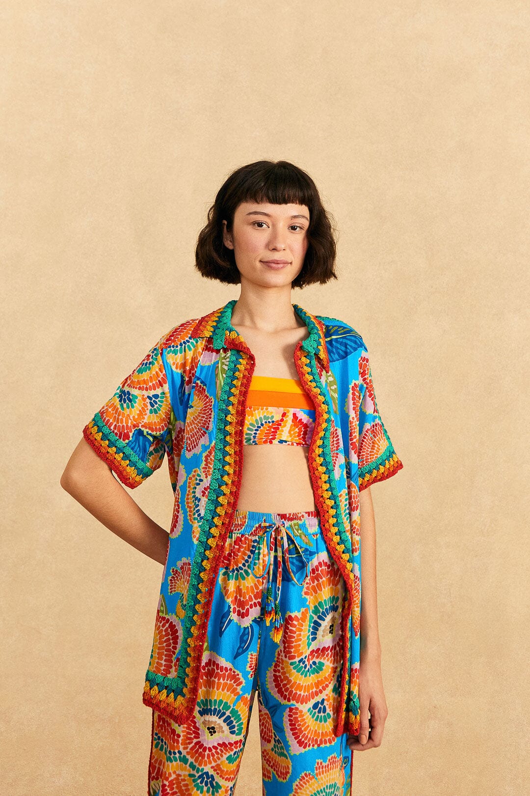 Farm Rio Dewdrop Spectrum Shirt